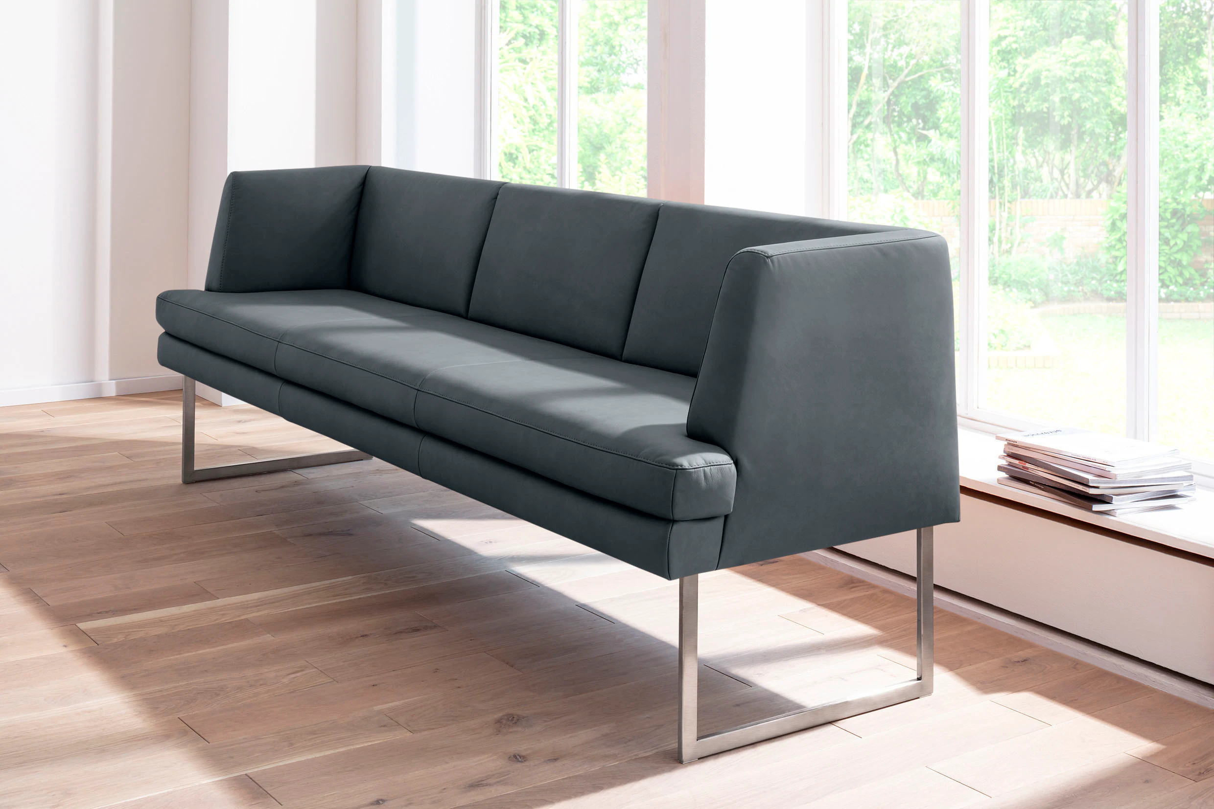 K+W Komfort & Wohnen Polsterbank »Cube«, Hammerkissenoptik, 2 Breiten, Hoch günstig online kaufen