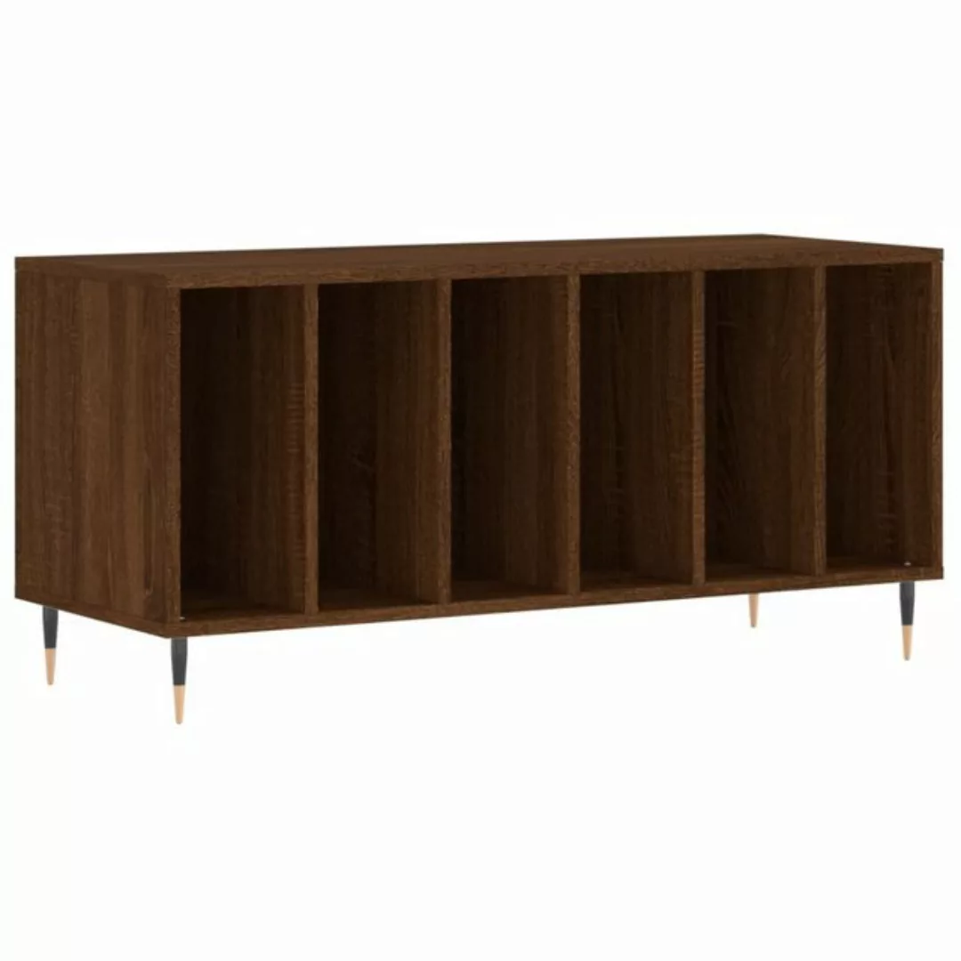 vidaXL Beistellschrank Plattenschrank Braun Eichen-Optik 100x38x48 cm Holzw günstig online kaufen