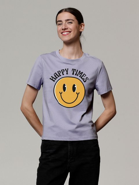 wat? Apparel T-Shirt Happy times smiley emoji günstig online kaufen