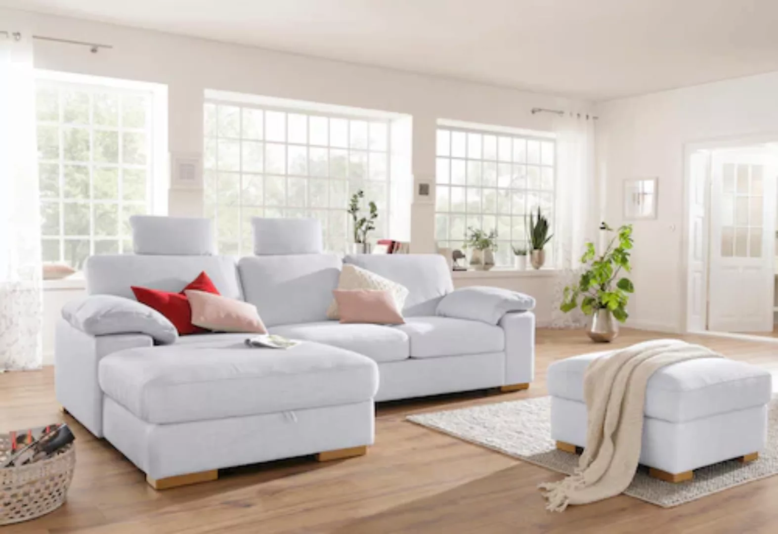 Home affaire Ecksofa »Ventura L-Form«, wahlweise mit Bettfunktion und Bettf günstig online kaufen