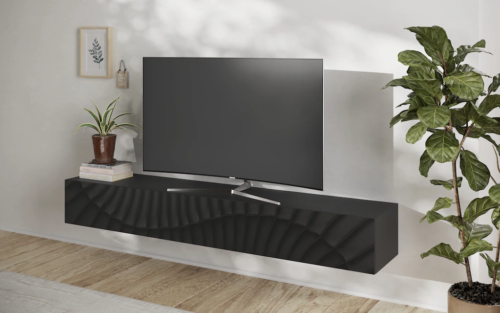 INOSIGN Lowboard "Snake Breite 210 cm, modernes TV-Board hängend mit 1 Klap günstig online kaufen
