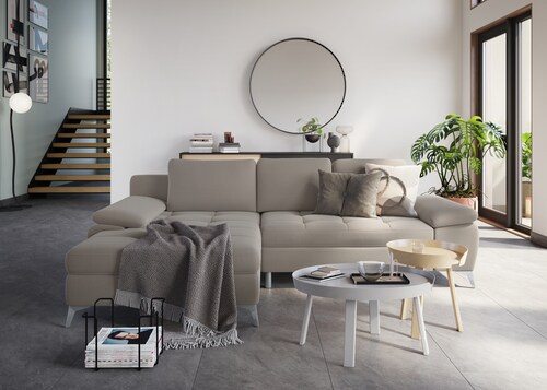 sit&more Ecksofa »Latigo L-Form«, mit Recamiere, wahlweise mit Bettfunktion günstig online kaufen