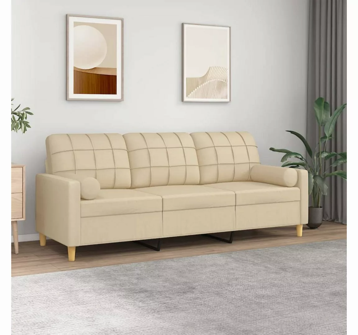 vidaXL Sofa Sofa 2-Sitzer Sofa Stoff mit Zierkissen, 180 cm günstig online kaufen