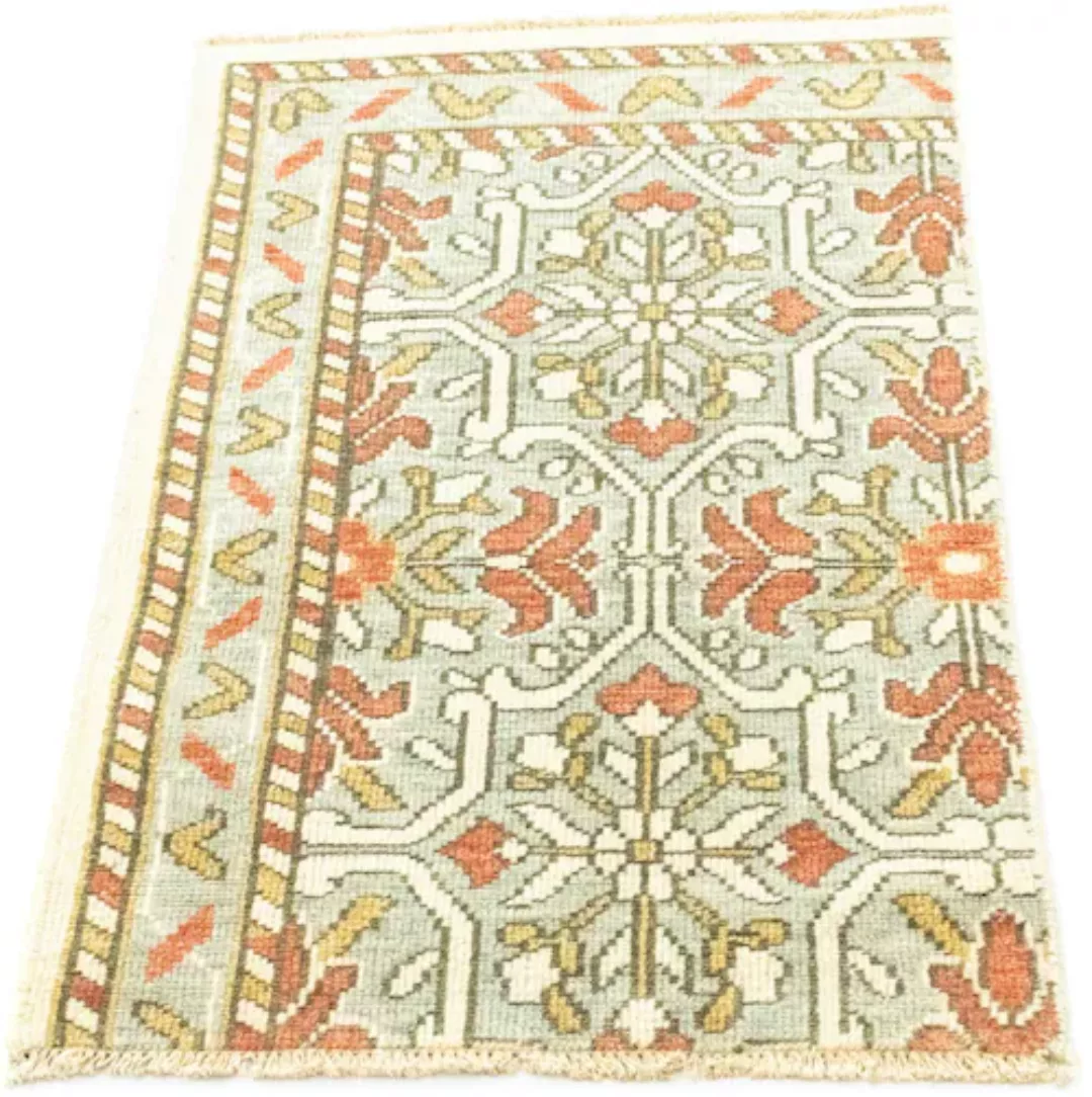morgenland Wollteppich »Designer Teppich handgeknüpft beige«, rechteckig, h günstig online kaufen