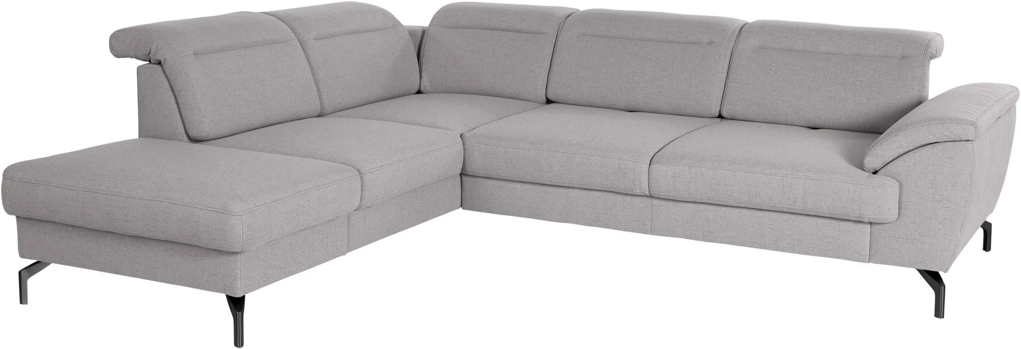sit&more Ecksofa »Percy L-Form«, 15 cm Fußhöhe, Sitztiefenverstellung, wahl günstig online kaufen