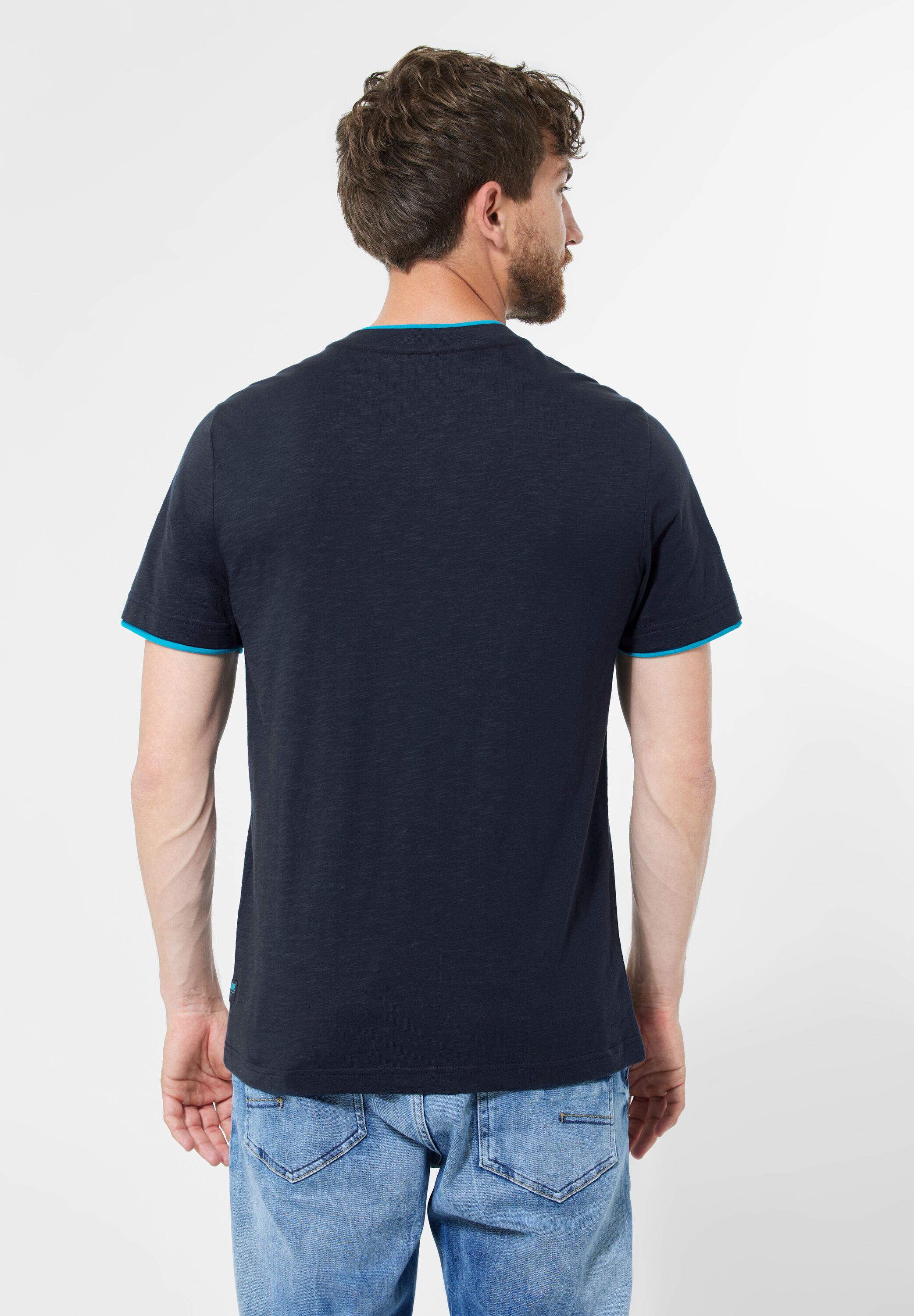 STREET ONE MEN T-Shirt, 2in1 Optik günstig online kaufen