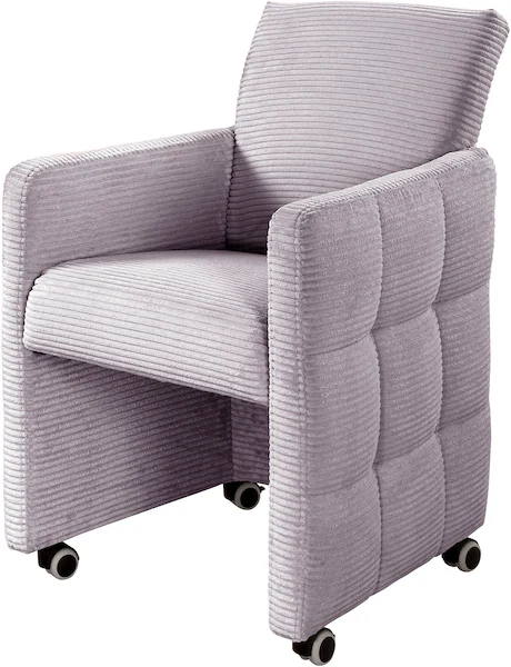 exxpo - sofa fashion Esszimmersessel "Barista, Loungesessel auf Rollen mit günstig online kaufen