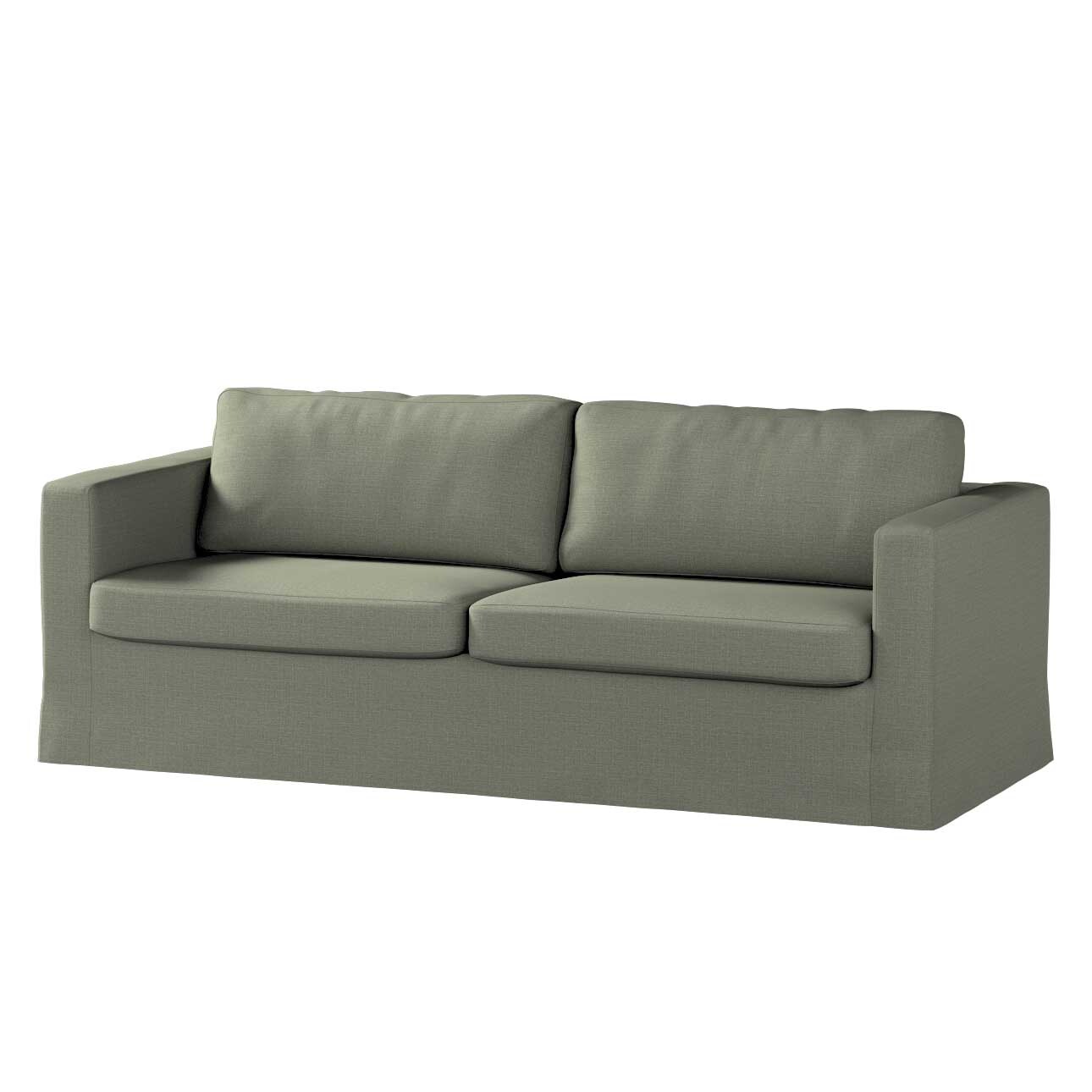 Bezug für Karlstad 3-Sitzer Sofa nicht ausklappbar, lang, khaki, Bezug für günstig online kaufen