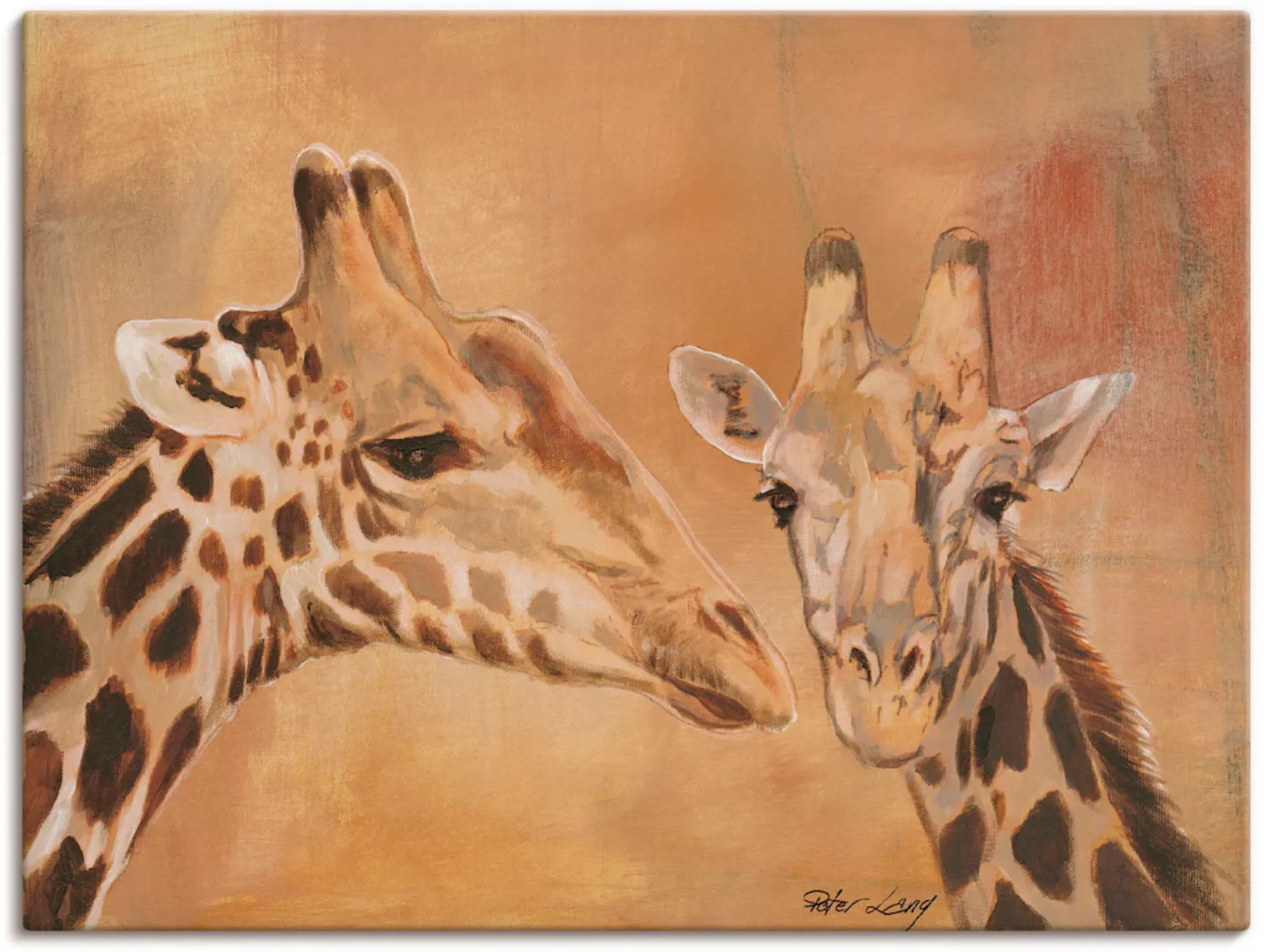 Artland Wandbild "Giraffen", Wildtiere, (1 St.), als Alubild, Outdoorbild, günstig online kaufen