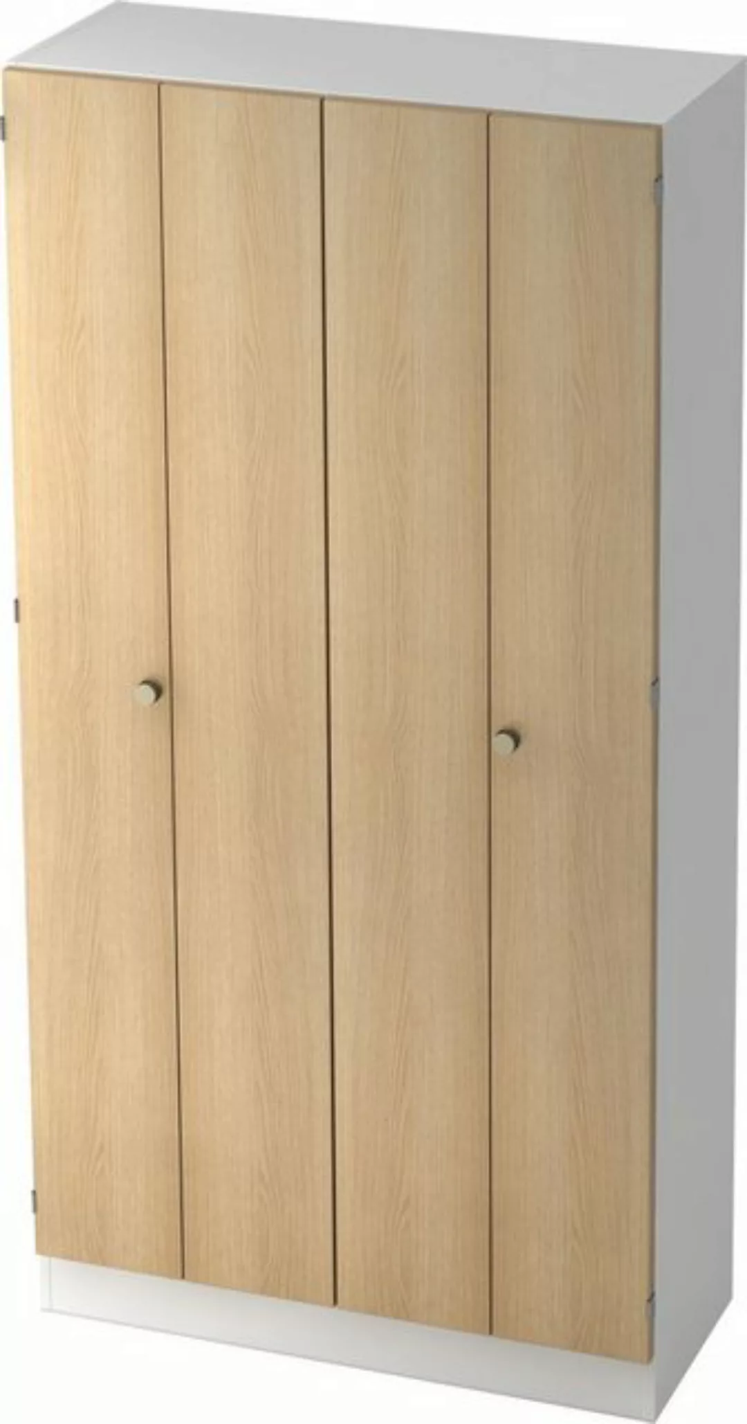 HAMMERBACHER Aktenschrank Falttürenschrank Solid 5OH BxTxH 100x42x200,4cm G günstig online kaufen