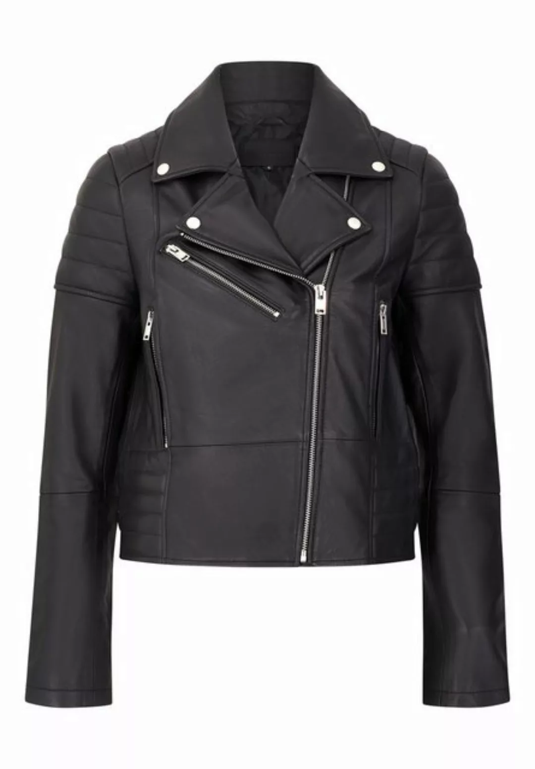 Bolongaro Trevor Lederjacke Jasmime Biker Biker, Superweiches Leder, asymme günstig online kaufen