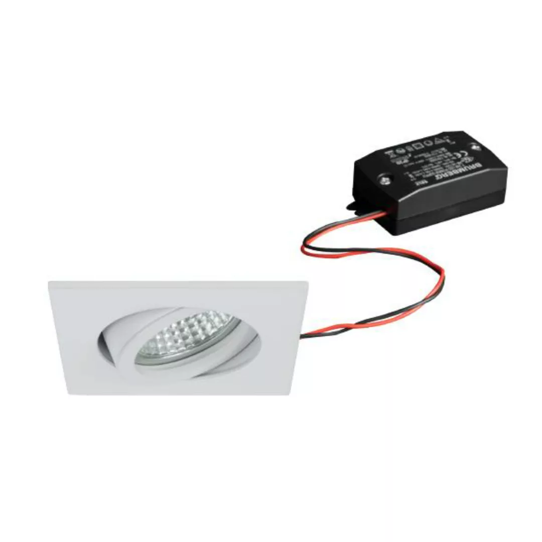 Brumberg LED-Einbaustrahlerset, schaltbar, chrom, quadratisch - 38144073 günstig online kaufen