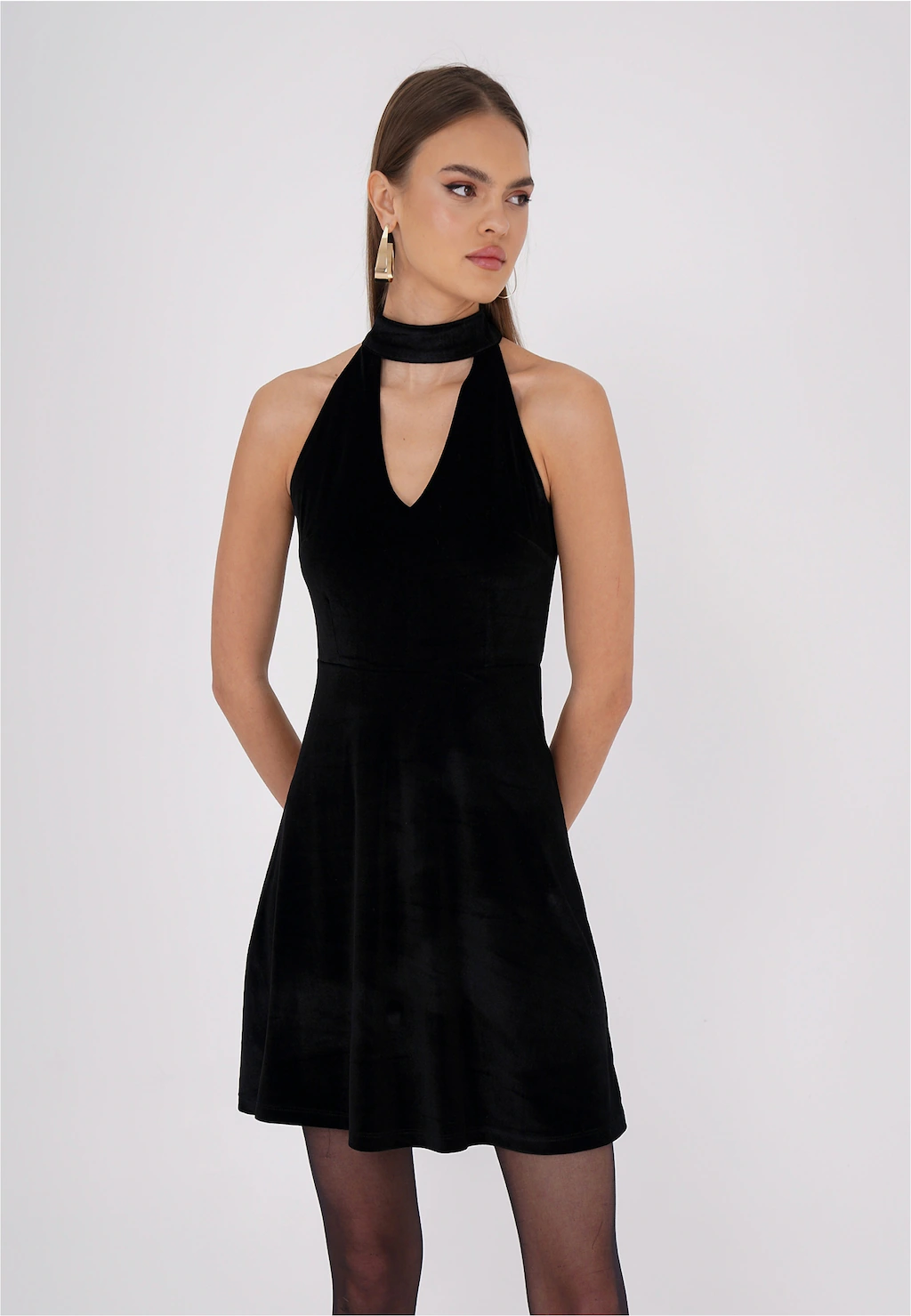freshlions Jerseykleid "Lolie", (1 tlg.), mit raffiniertem Neckholder-Desig günstig online kaufen