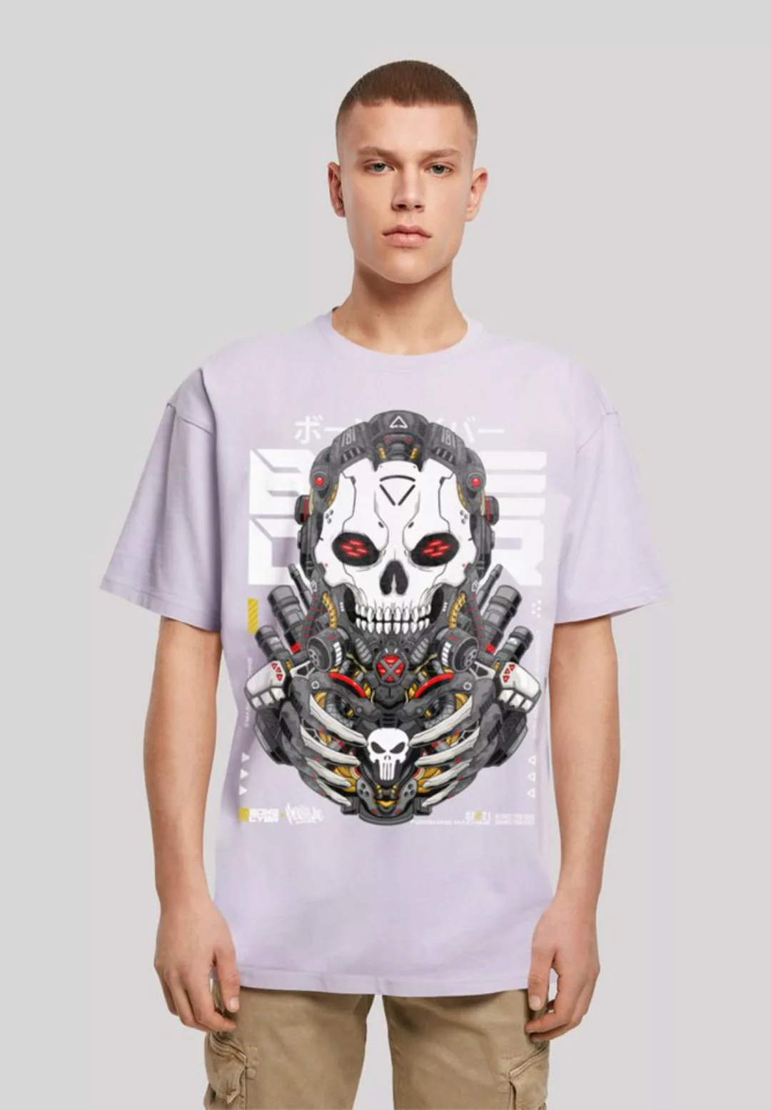 F4NT4STIC T-Shirt Bone Cyber Punishing Machine CYBERPUNK STYLES Print günstig online kaufen