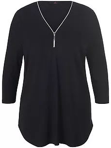 Long-Shirt 3/4-Arm Emilia Lay schwarz günstig online kaufen