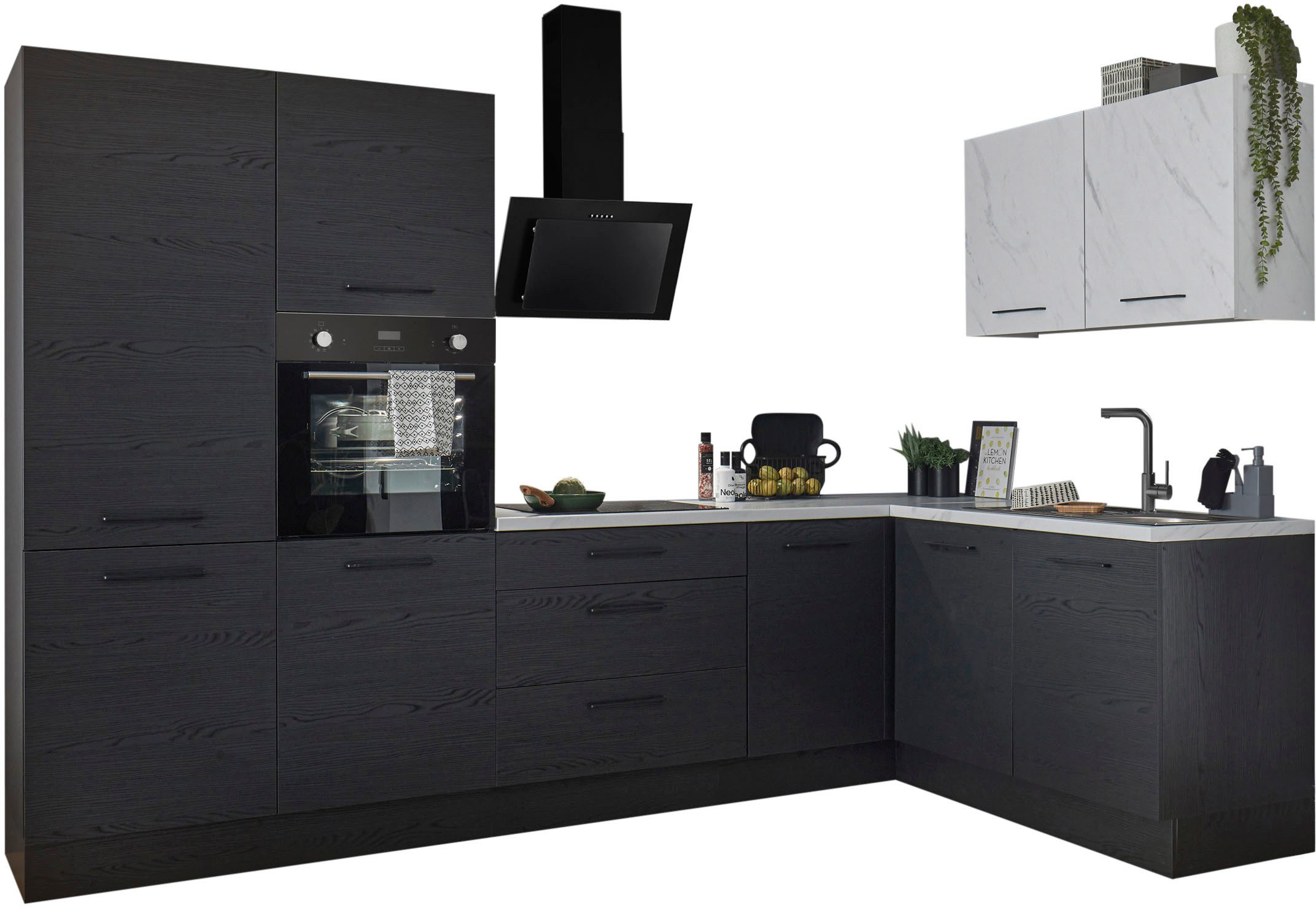 BASIC by Balculina Winkelküche "Yorki", Stellmaße B/T 320x175/60 cm, wahlwe günstig online kaufen