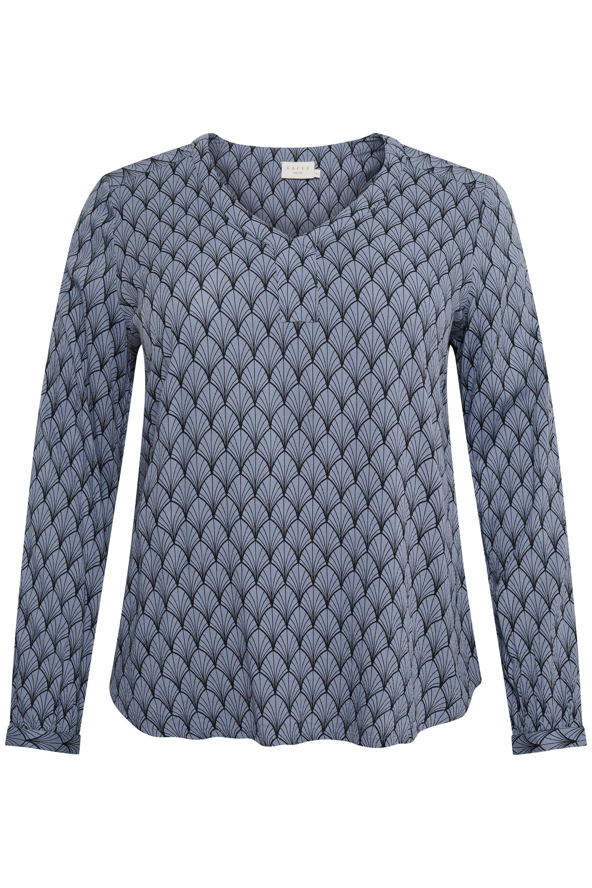 KAFFE Curve Langarmbluse Langarm-Bluse KColive Große günstig online kaufen