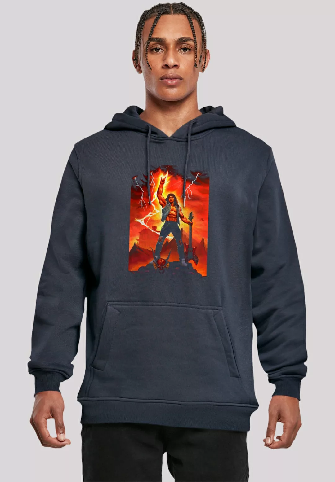 F4NT4STIC Kapuzenpullover "Stranger Things Hell Guitar- DTG Netflix TV Seri günstig online kaufen