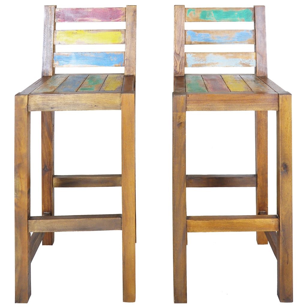DOTMALL Barhocker Barhocker 2 Stk. Altholz günstig online kaufen