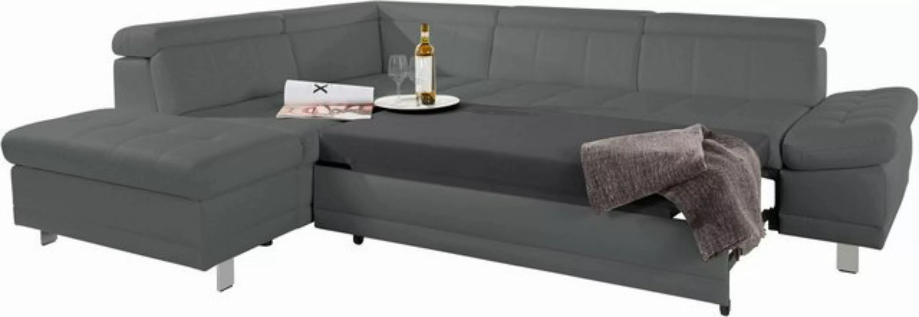 sit&more Ecksofa "Limit L-Form", wahlweise mit Bettfunktion und Bettkasten günstig online kaufen