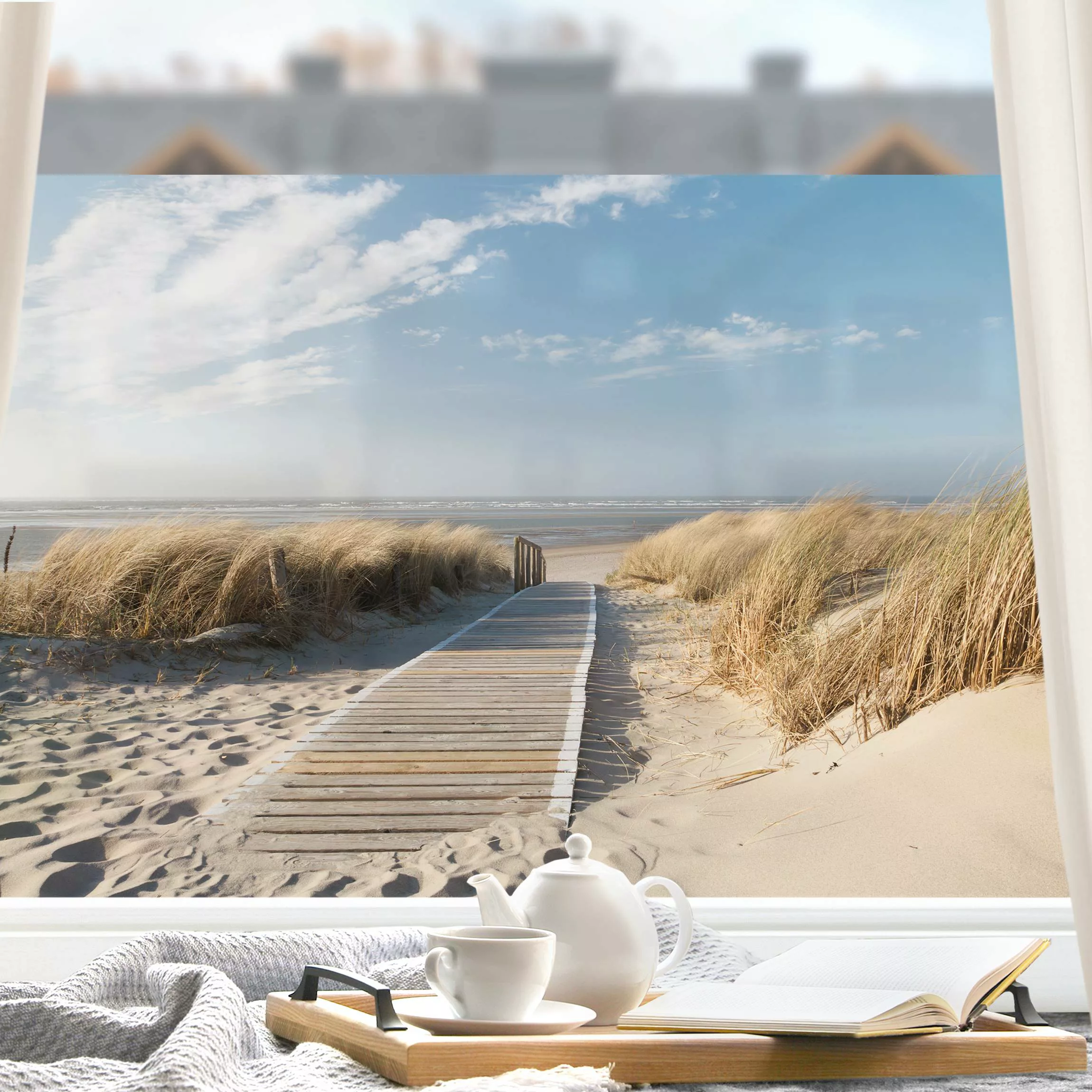 Fensterfolie Ostsee Strand günstig online kaufen