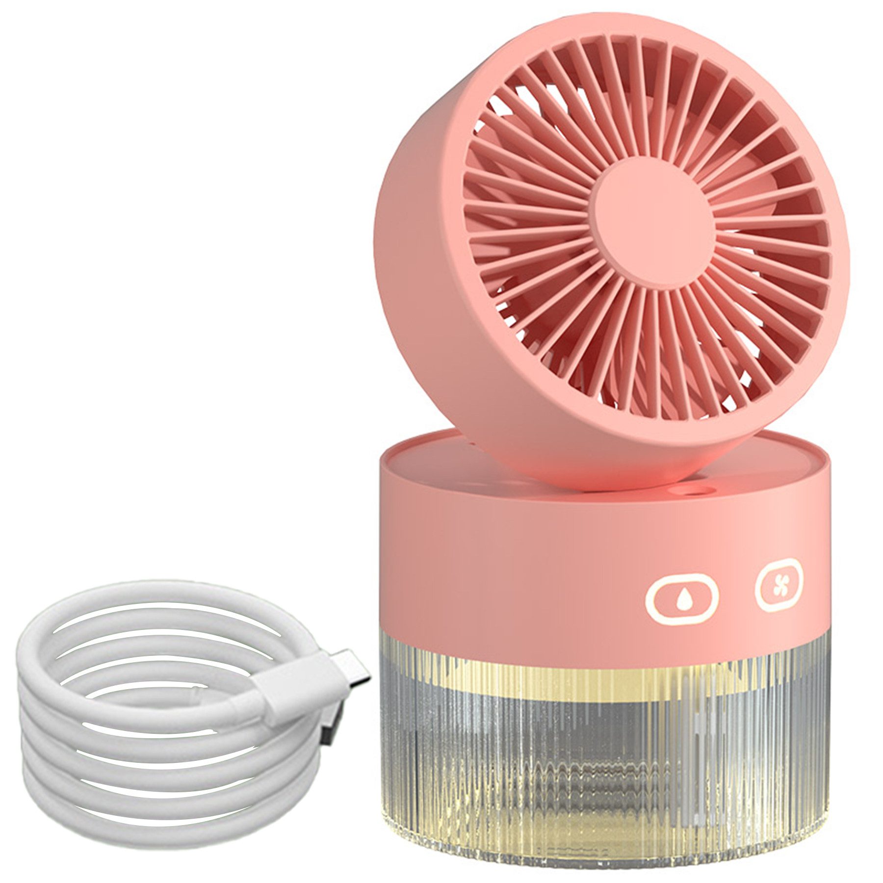 Senmudi Tischventilator Tragbarer Handventilator mit Wassernebel,1500mAh günstig online kaufen