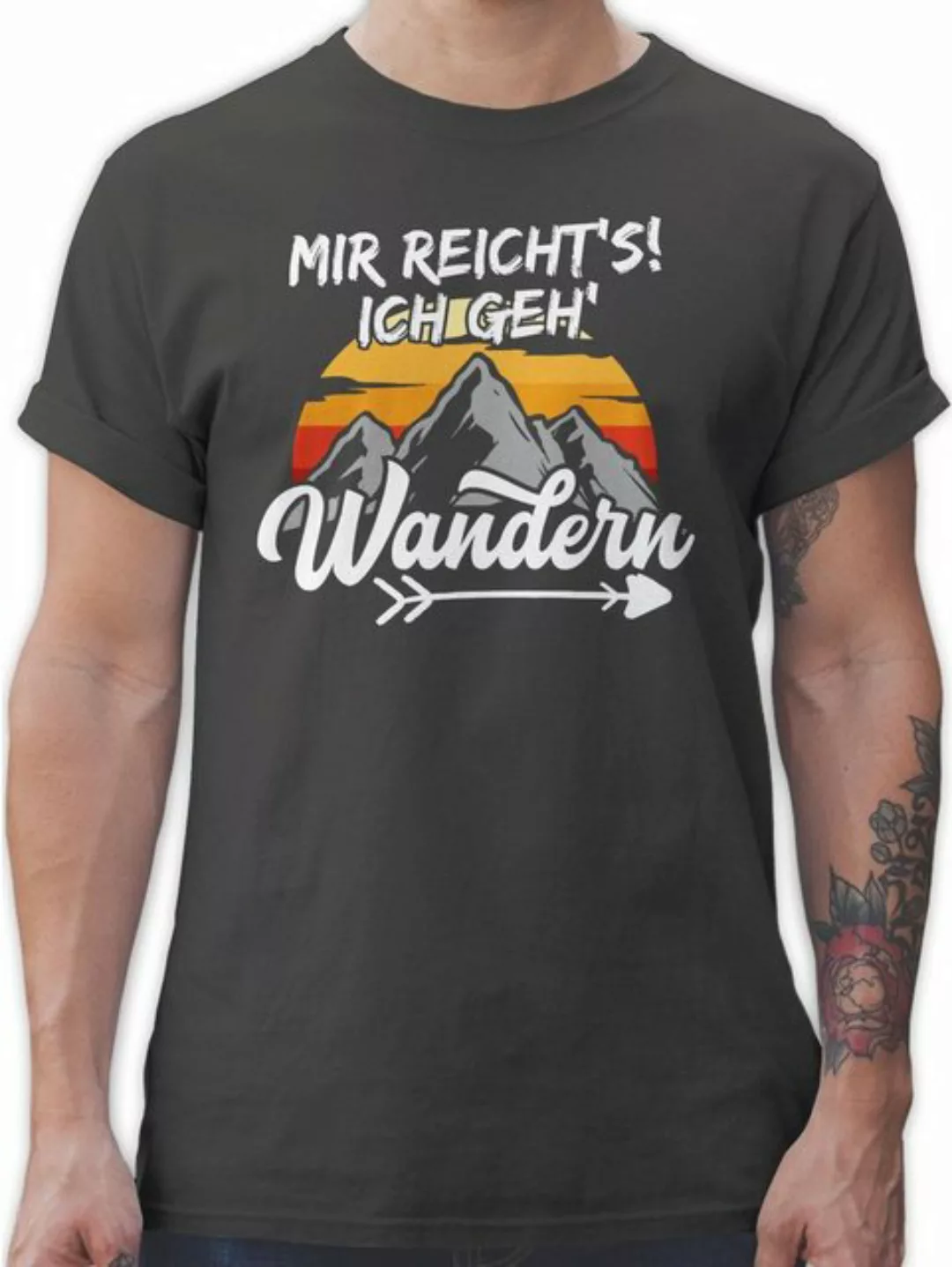 Shirtracer T-Shirt Mir reichts ich geh wandern - Wandergeschenke Wanderer G günstig online kaufen