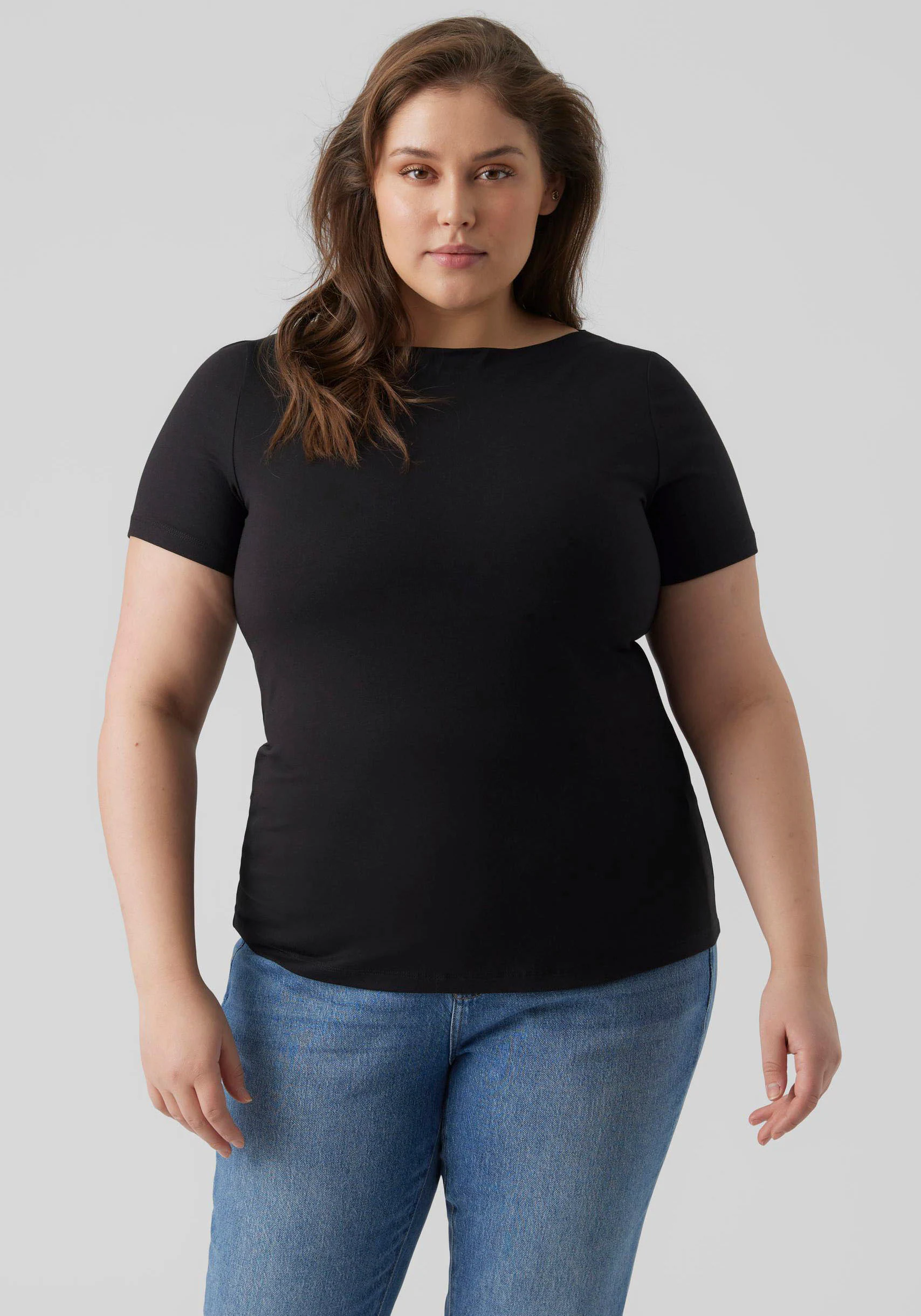 Vero Moda Curve T-Shirt "VMVANDA", aus weichem Baumwolle-/Modalmischgewebe günstig online kaufen