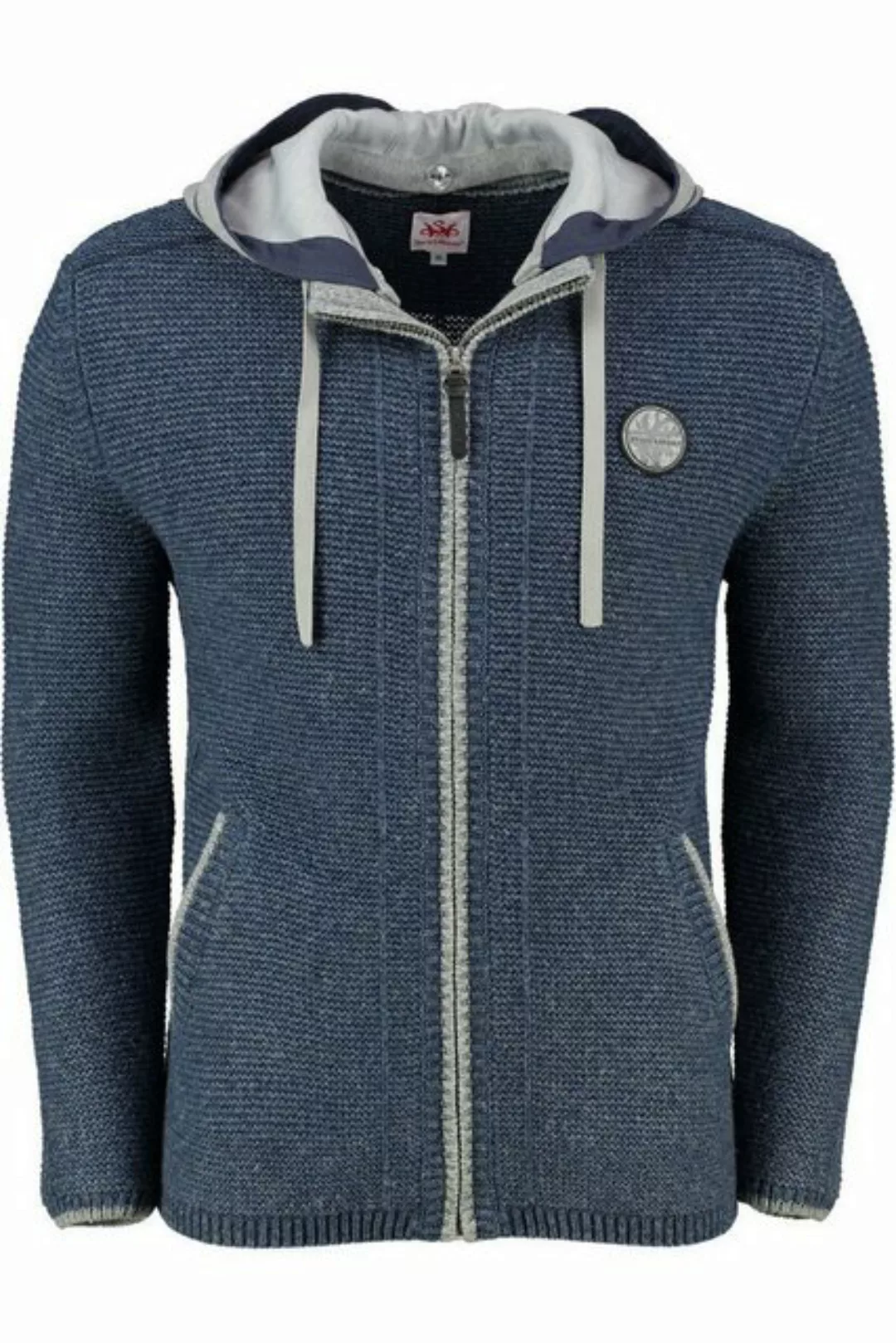 Spieth & Wensky Trachtenstrickjacke Strickjacke Herren - ECHO - jeansblau günstig online kaufen