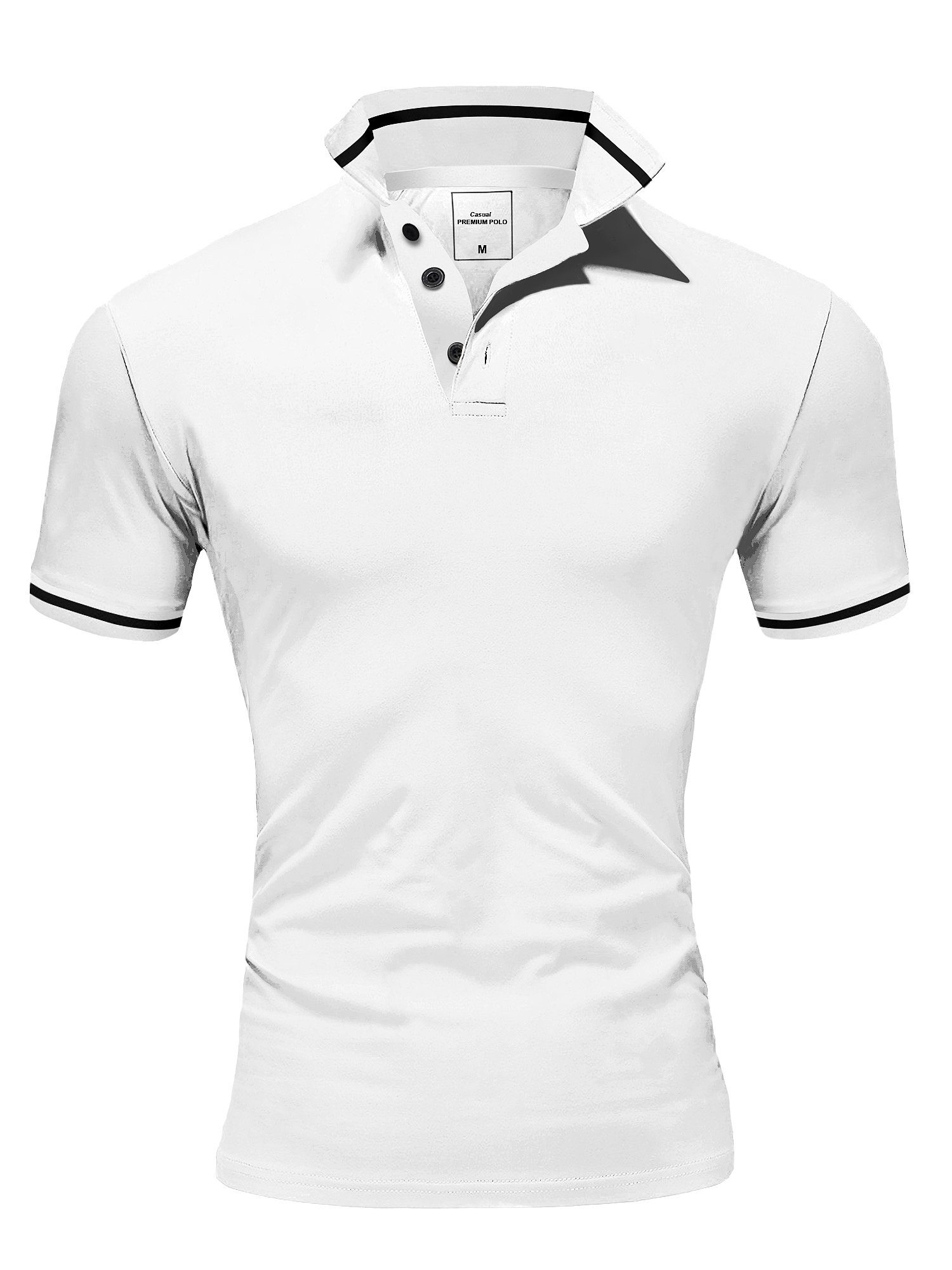 Amaci&Sons Poloshirt PROVIDENCE Herren Basic Kontrast günstig online kaufen