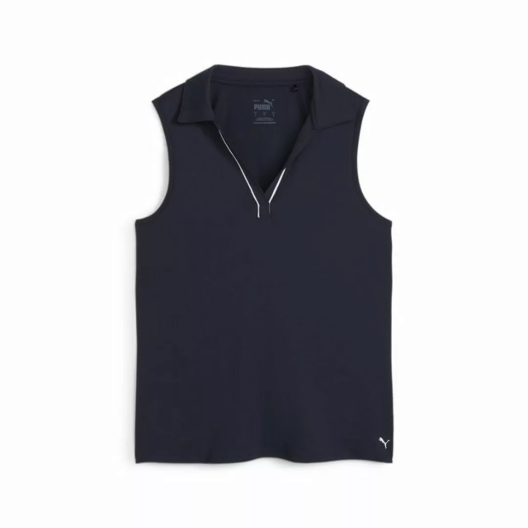 PUMA Poloshirt Cloudspun Ärmelloses Golf Poloshirt mit Paspel Damen günstig online kaufen