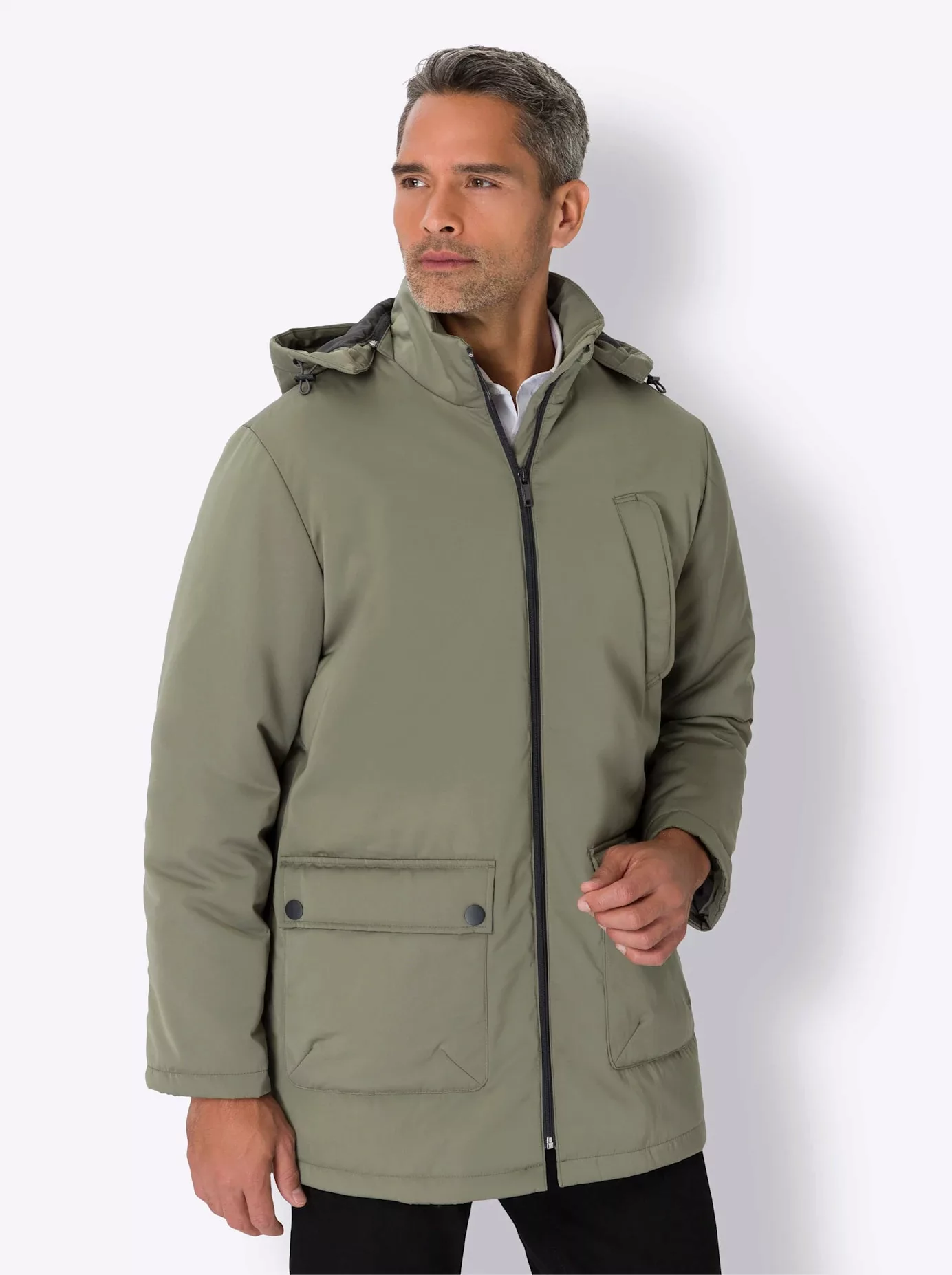 Classic Outdoorjacke, mit Kapuze günstig online kaufen