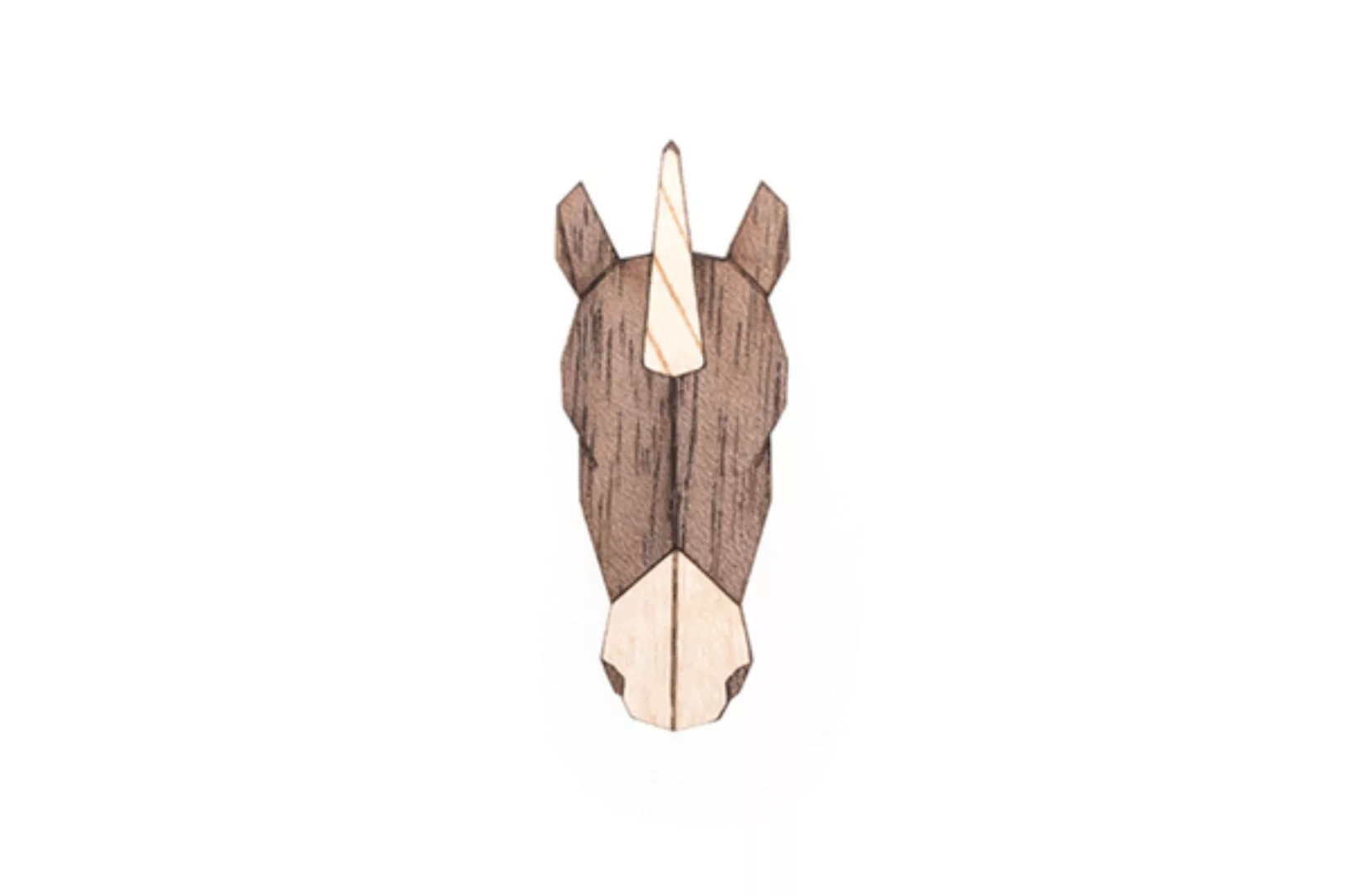 Brosche Aus Holz "Unicorn Brooch" günstig online kaufen