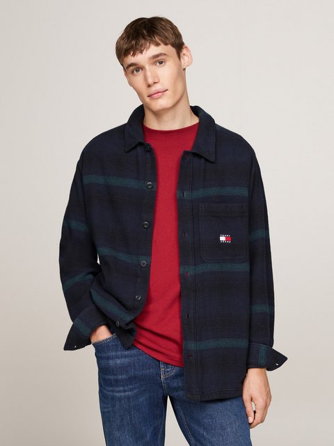 Tommy Jeans Hemdjacke TJM BADGE CHECK OVERSHIRT kariert günstig online kaufen