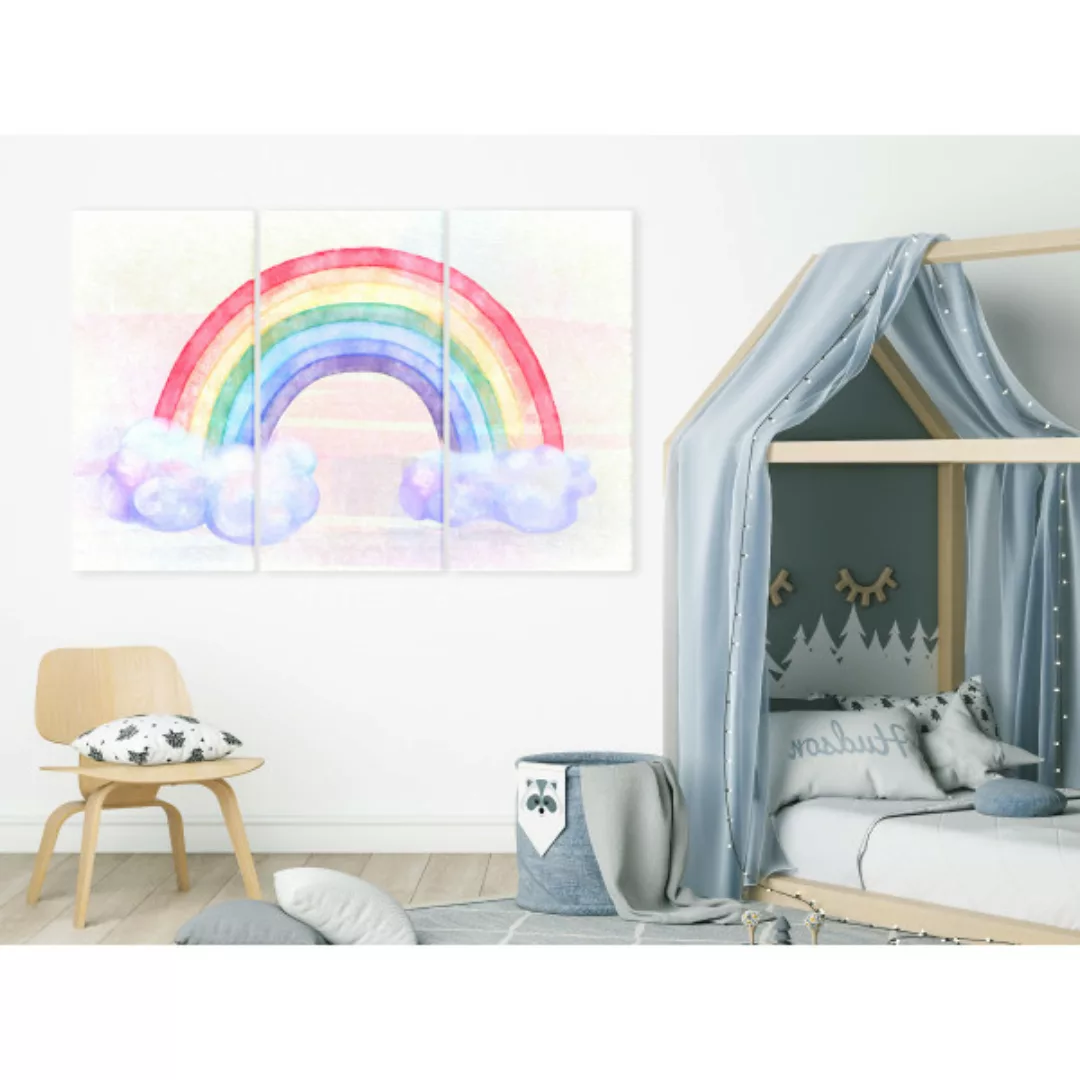 Leinwandbild Rainbow Day (3 Parts) XXL günstig online kaufen