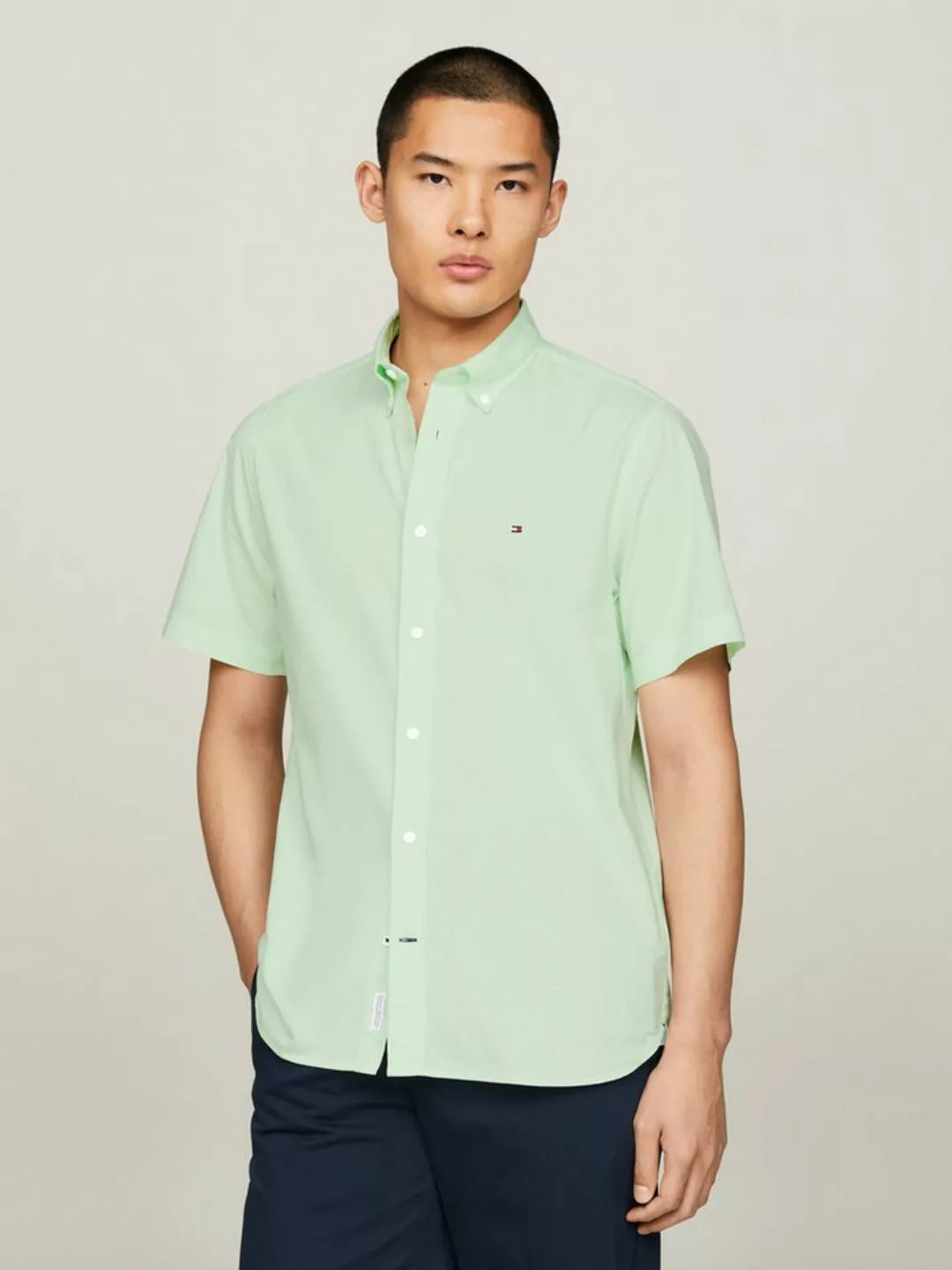 Tommy Hilfiger Kurzarmhemd FLEX GINGHAM RF SHIRT günstig online kaufen