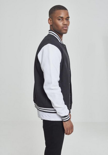 URBAN CLASSICS Collegejacke TB207 - 2-tone College Sweatjacket blk/wht S günstig online kaufen