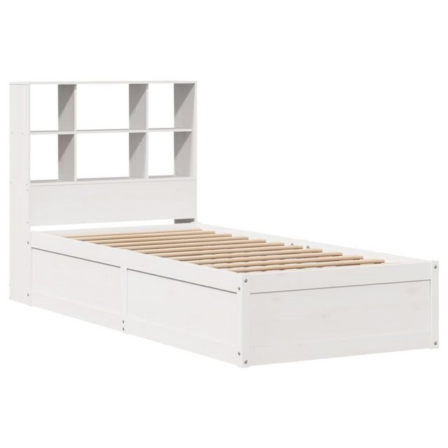 vidaXL Bett Massivholzbett ohne Matratze Weiß 90x200 cm Kiefernholz günstig online kaufen