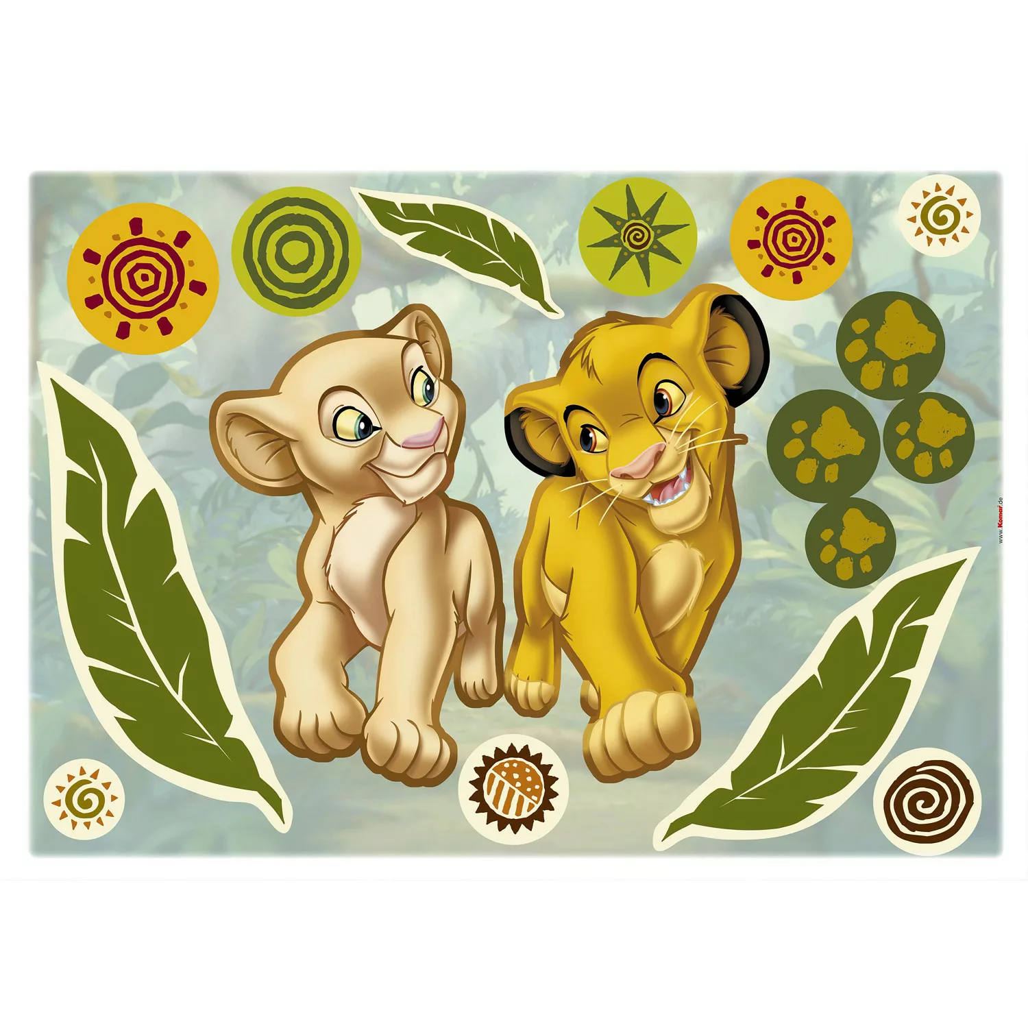 Komar Wandtattoo "Winnie the Pooh Nature Lovers - Größe 50 x 70 cm", (14 St günstig online kaufen