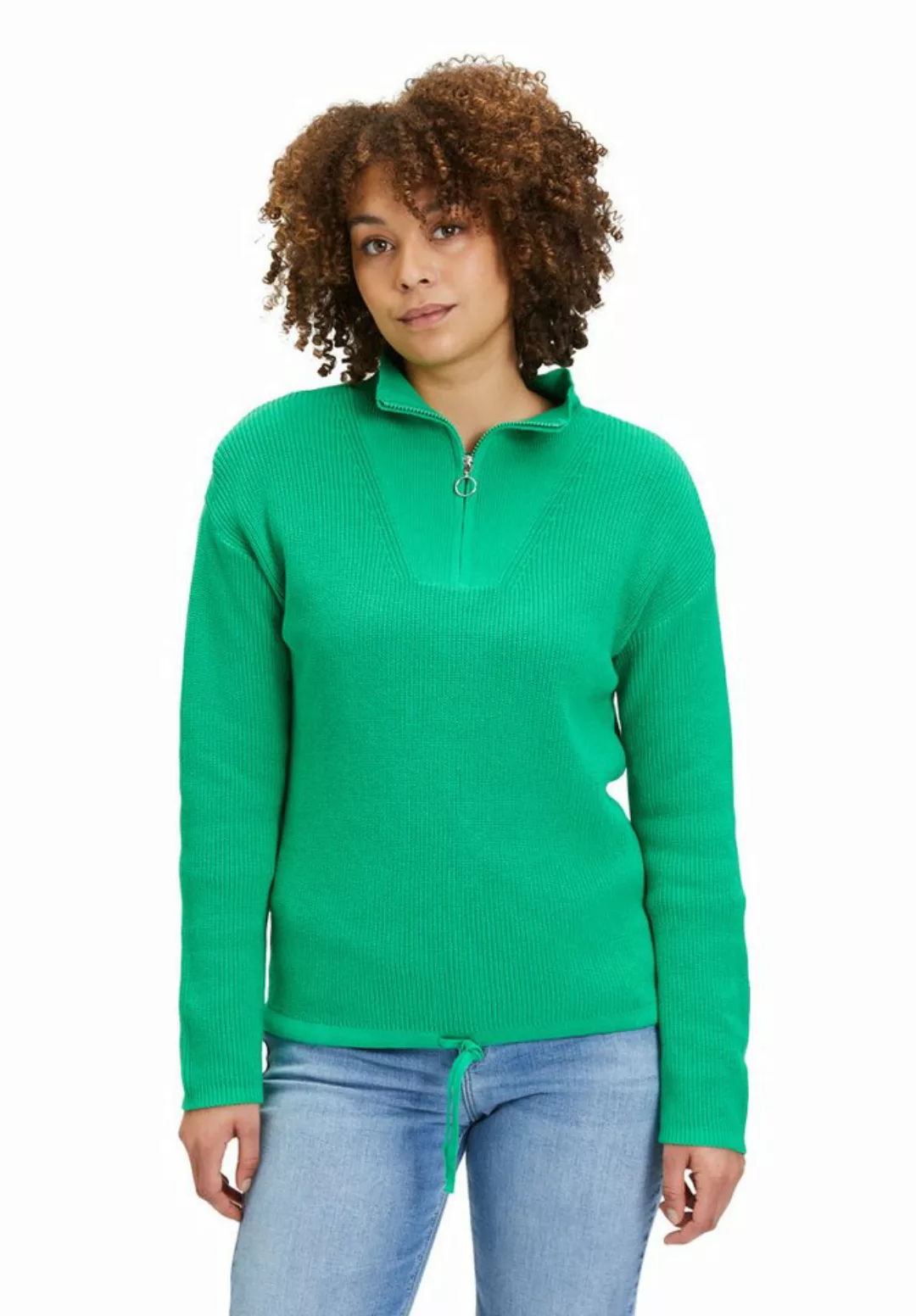 Cartoon Strickpullover Cartoon Basic-Strickpullover mit Stehkragen (1-tlg) günstig online kaufen