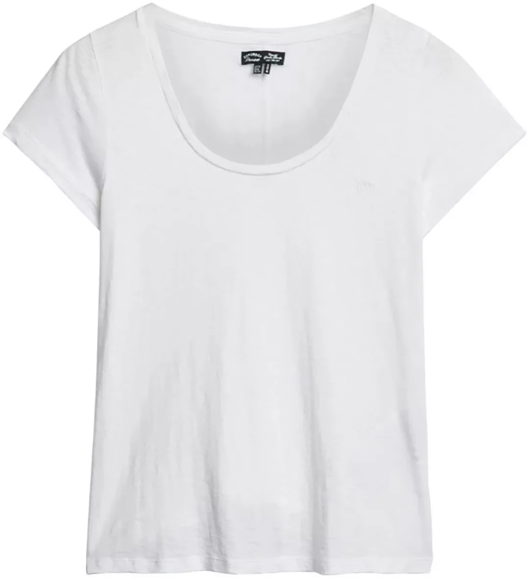 Superdry Kurzarmshirt "SCOOP NECK TEE" günstig online kaufen