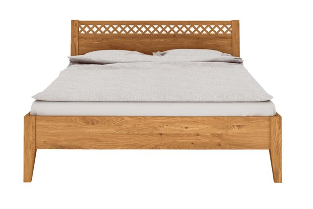 byoak Bett ODYS 180 x 210 aus Massivholz, mit Holzkopfteil, Naturgeölt günstig online kaufen