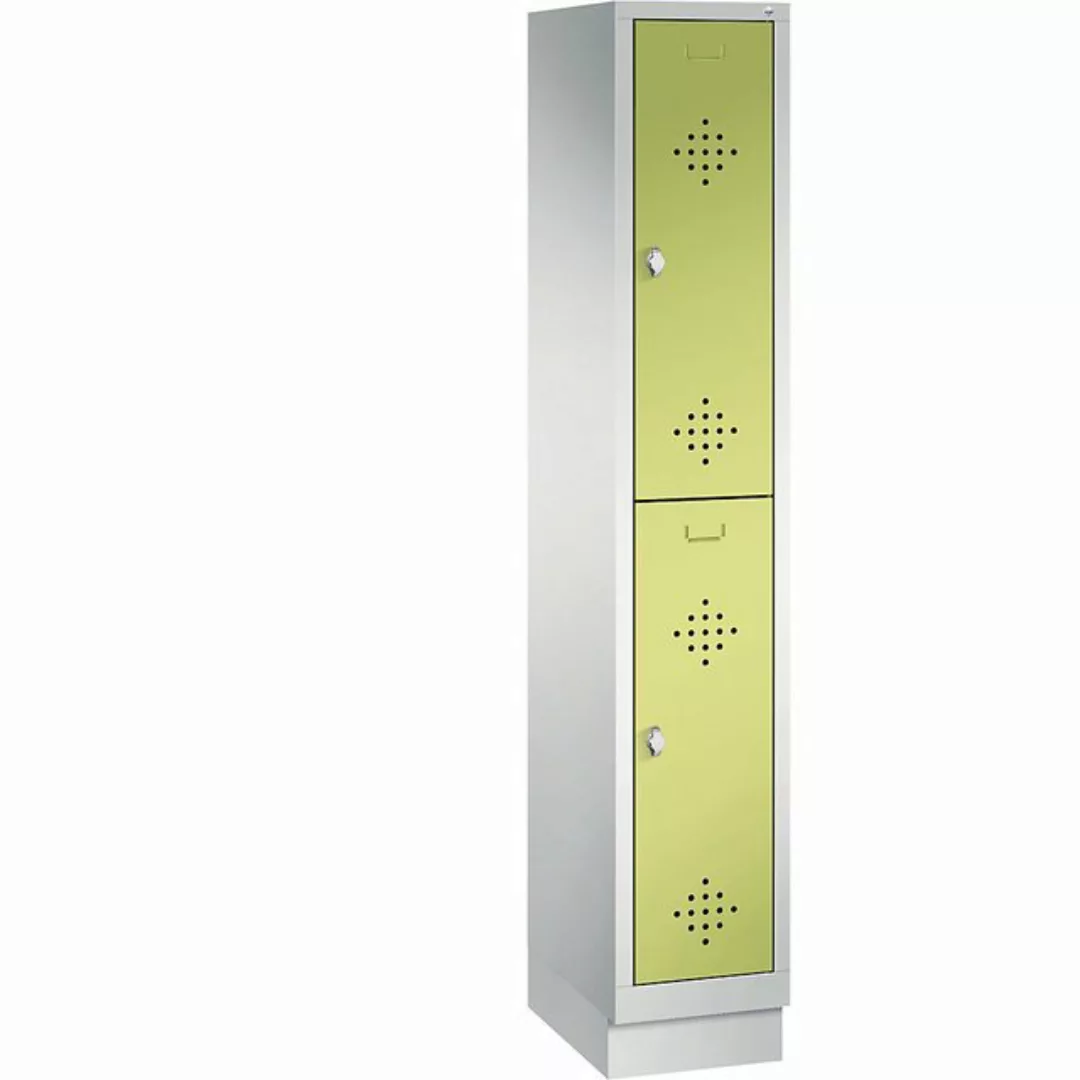 C+P Garderobenschrank Breite: 320 mm x Tiefe: 500 mm x Höhe: 1800 mm lichtg günstig online kaufen