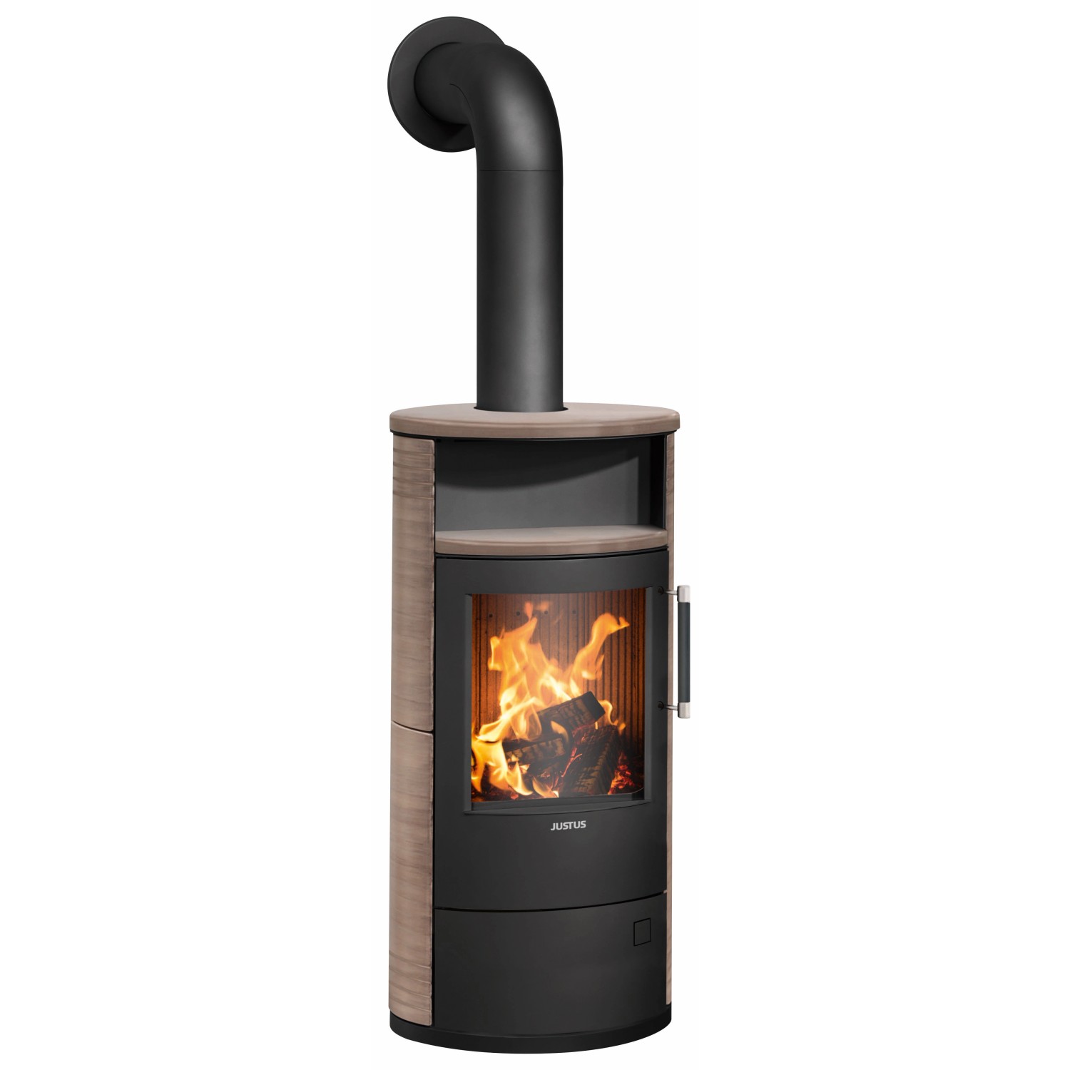 Justus Island 5 2.0 Kaminofen Keramik Schwarz-Grappa 5 kW günstig online kaufen