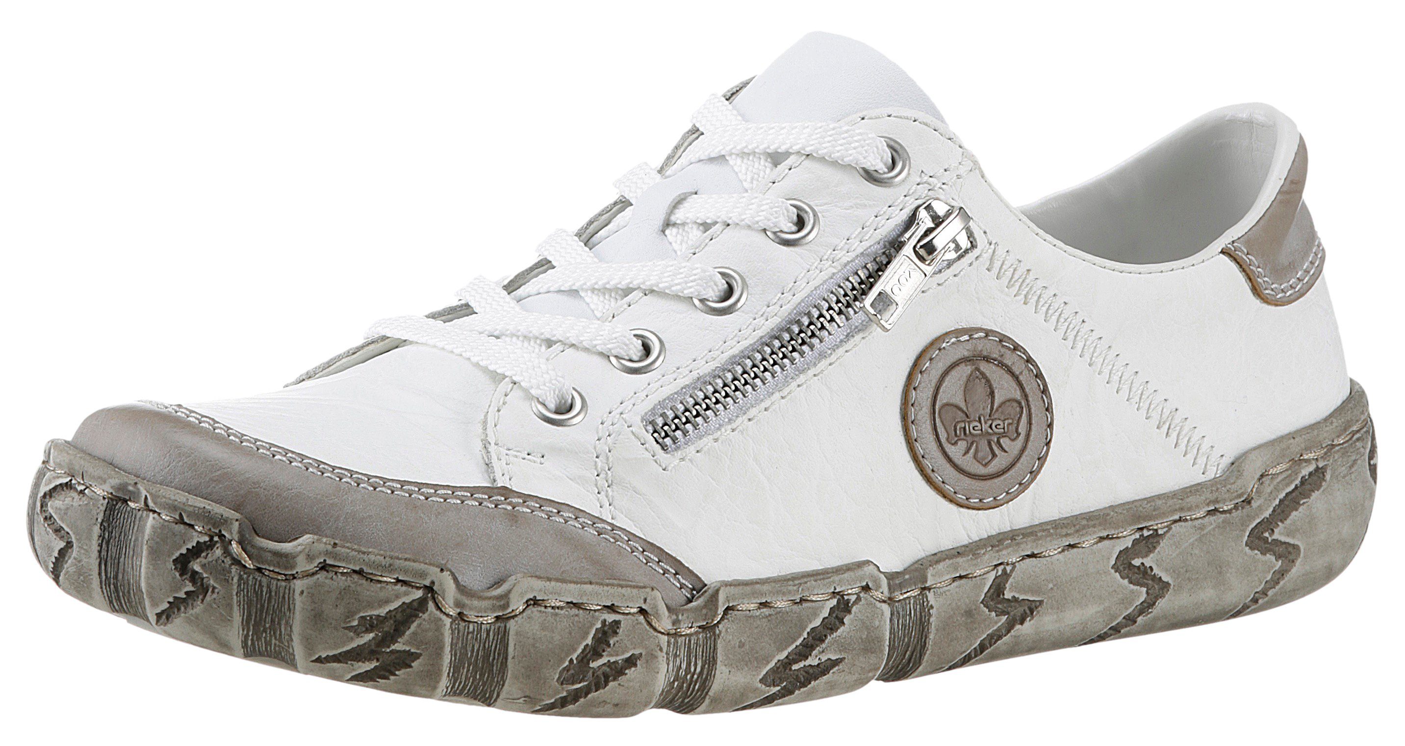 Rieker Sneaker mit Zierreißverschluss, Freizeitschuh, Halbschuh, günstig online kaufen