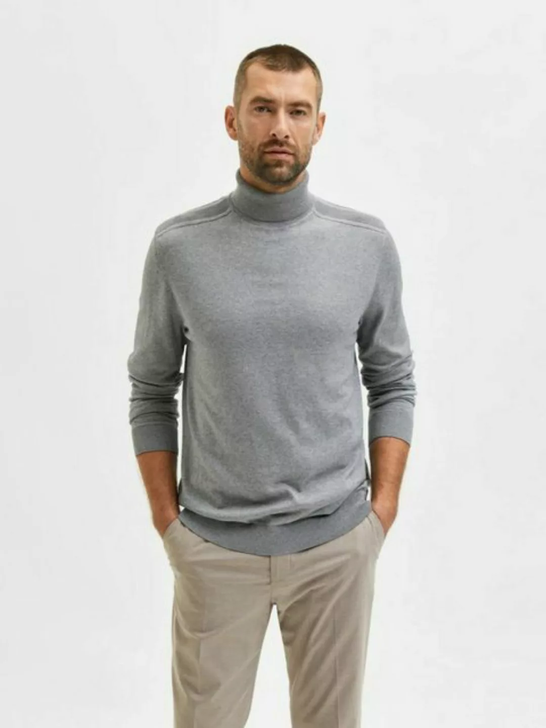 Selected Herren Rollkragen Pullover SLHBERG ROLL NECK günstig online kaufen