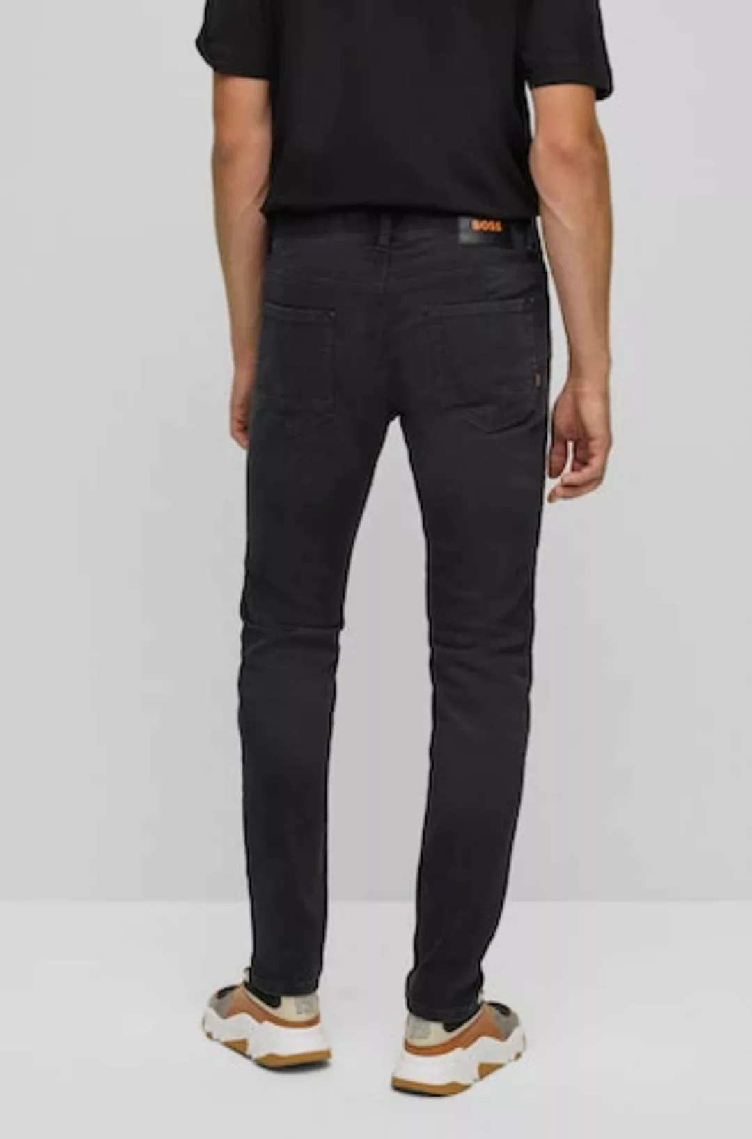 BOSS ORANGE Regular-fit-Jeans Taber BC-P-1 mit Leder-Badge günstig online kaufen