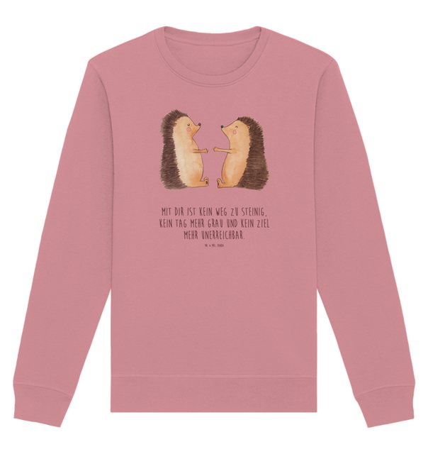 Mr. & Mrs. Panda Longpullover Größe M Igel Liebe - Canyon Pink - Geschenk, günstig online kaufen