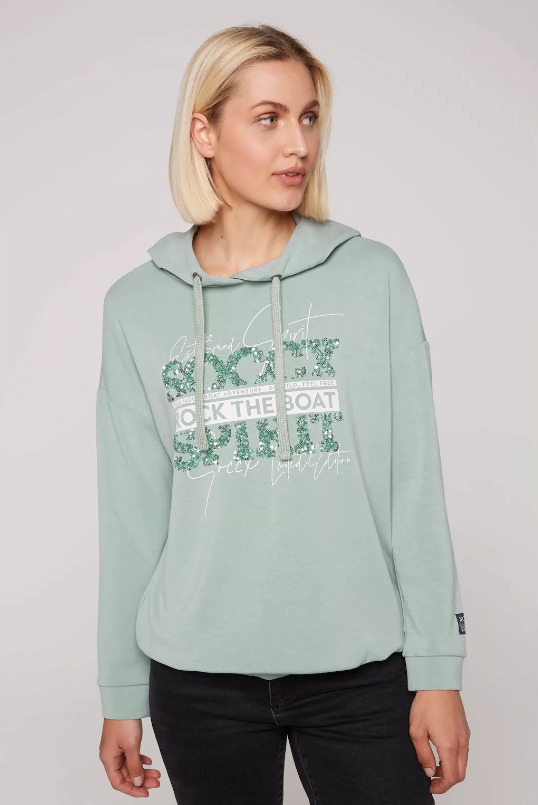 SOCCX Kapuzensweatshirt, mit Pailletten günstig online kaufen