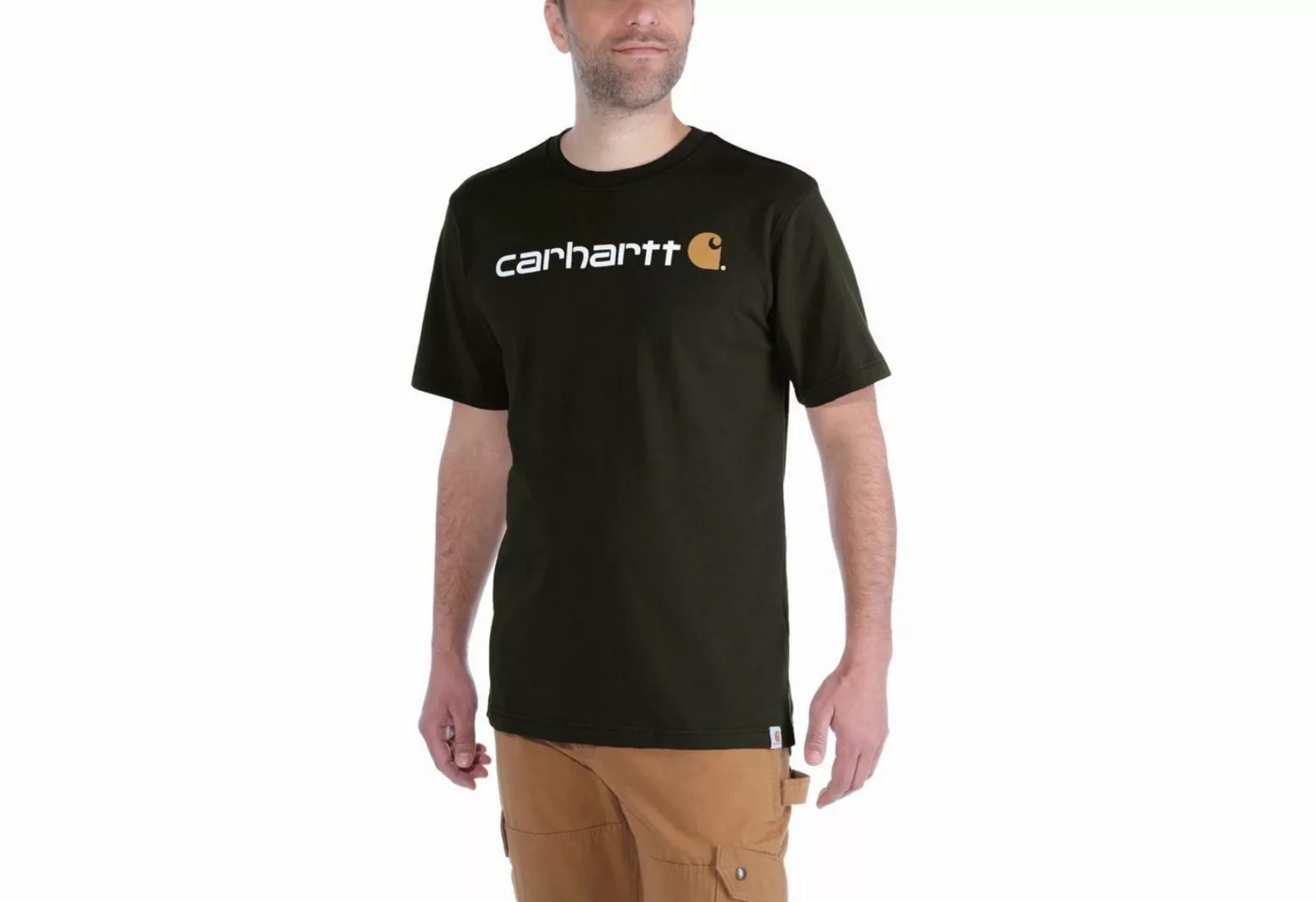 Carhartt T-Shirt 103361 CORE LOGO mit Logo-Aufdruck günstig online kaufen